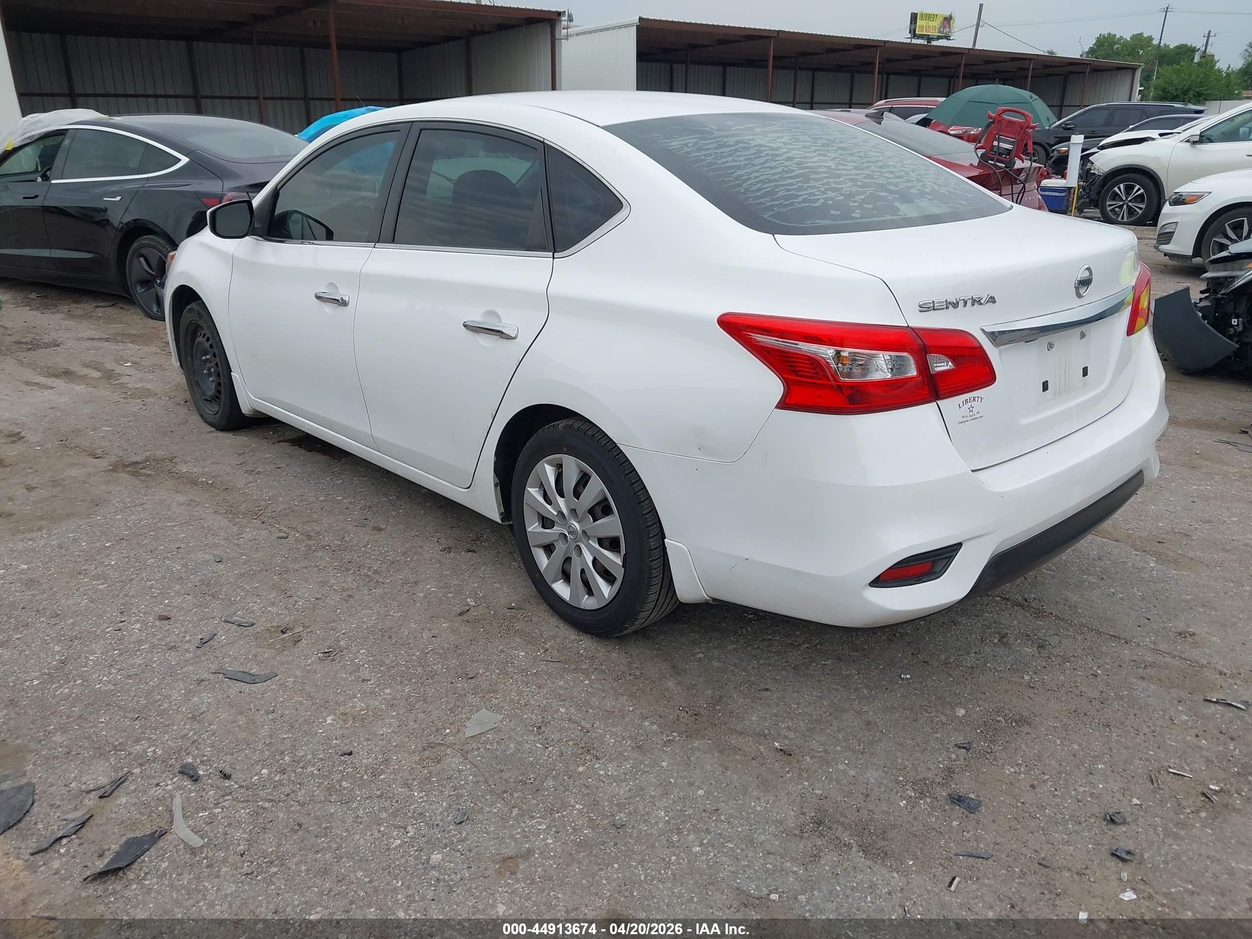 2019 Nissan Sentra S White vin: 3N1AB7AP2KY402858