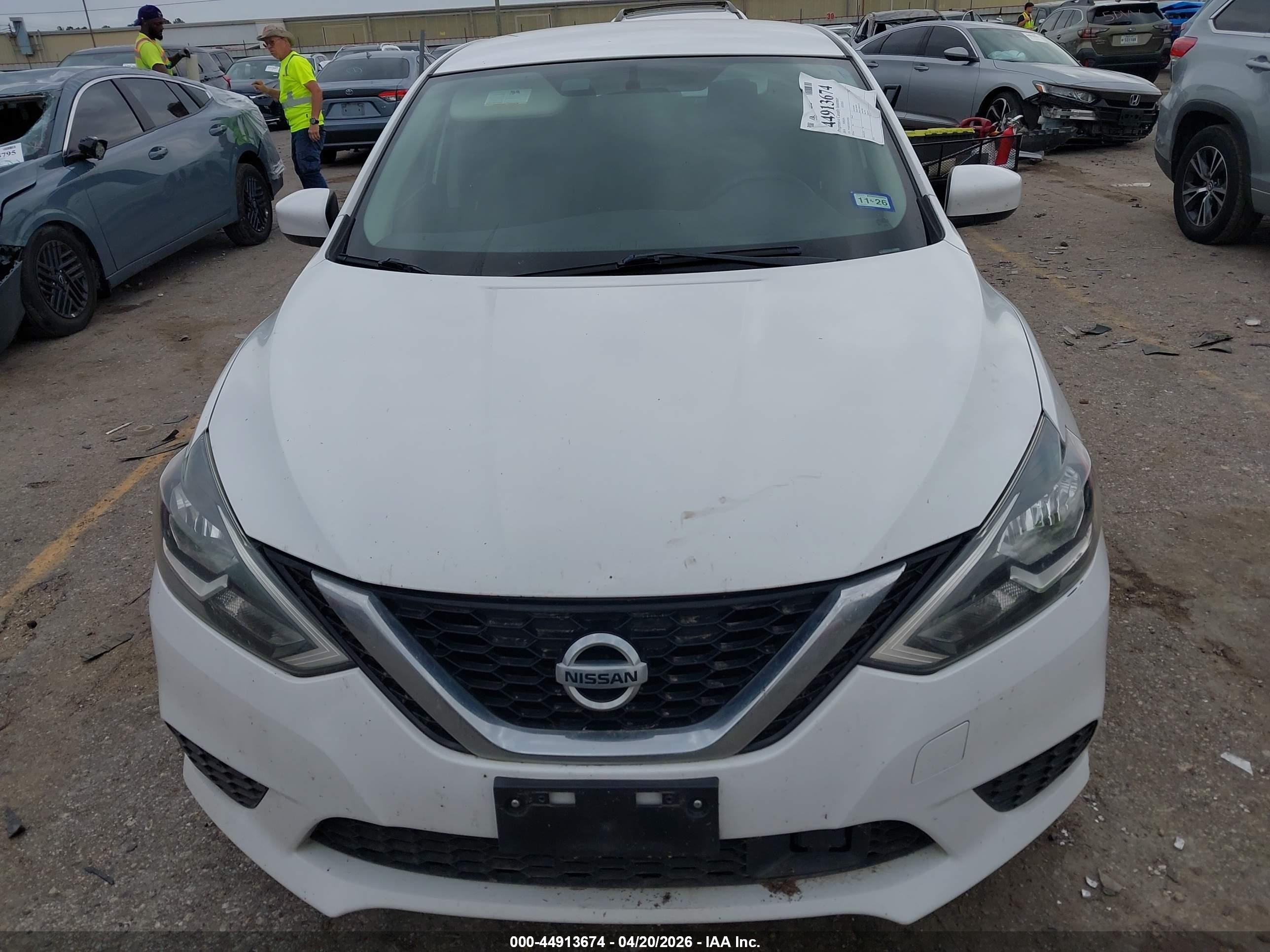 2019 Nissan Sentra S White vin: 3N1AB7AP2KY402858