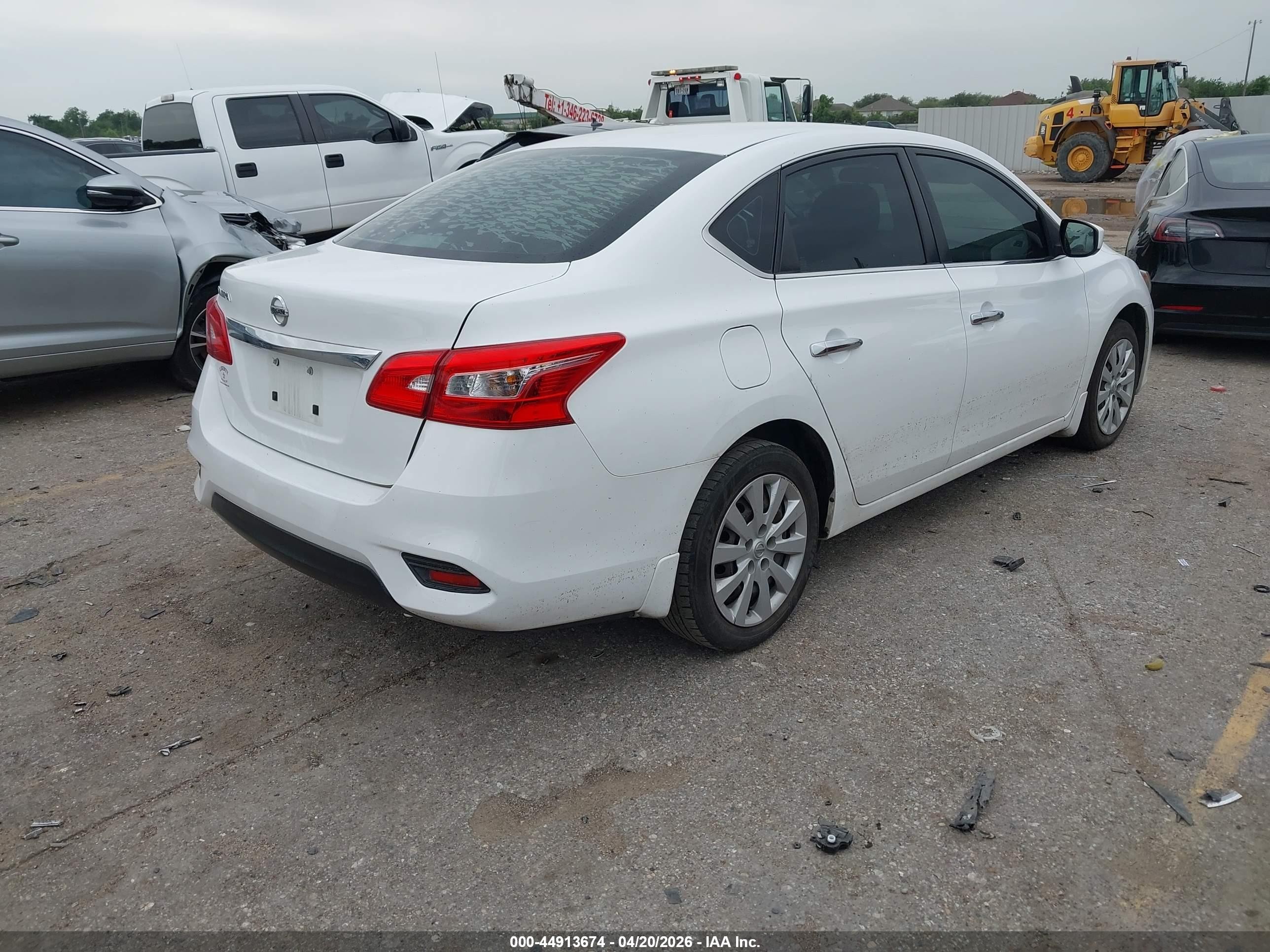 2019 Nissan Sentra S White vin: 3N1AB7AP2KY402858