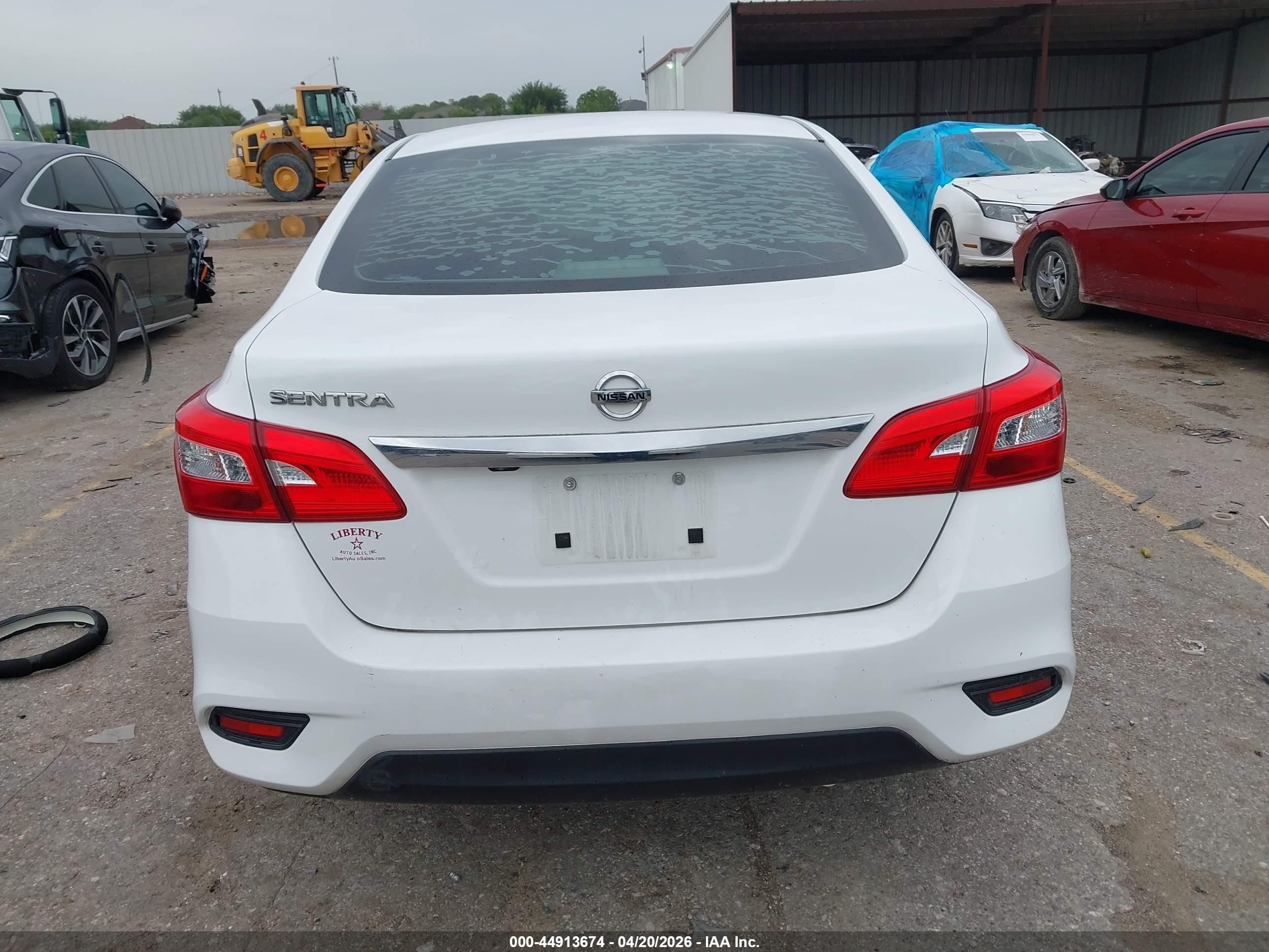 2019 Nissan Sentra S White vin: 3N1AB7AP2KY402858