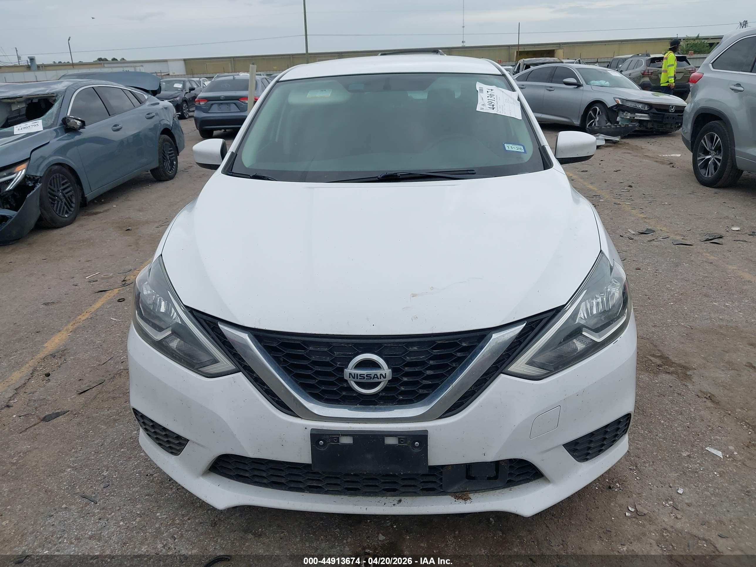 2019 Nissan Sentra S White vin: 3N1AB7AP2KY402858