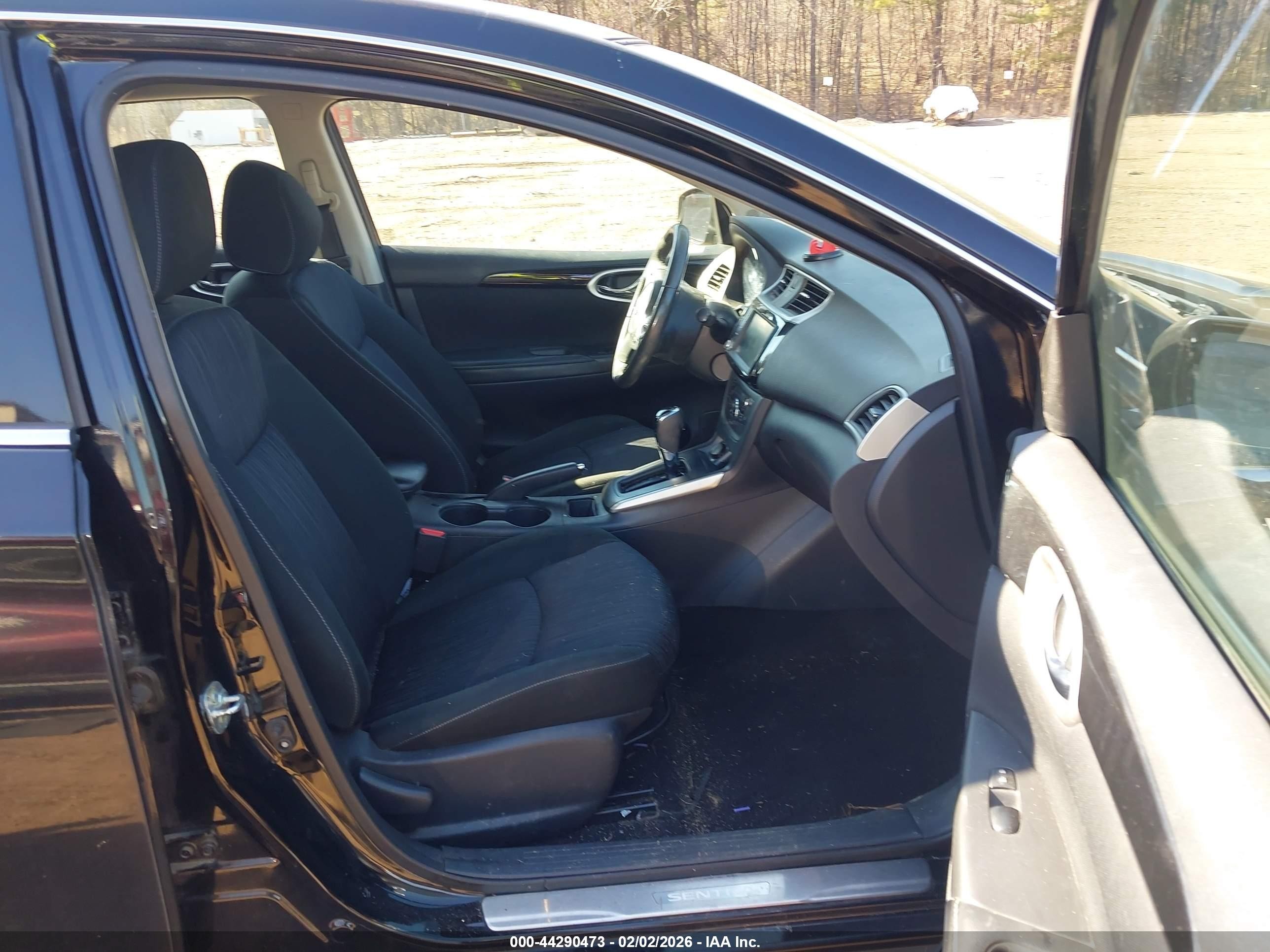 2019 Nissan Sentra Sv Черный vin: 3N1AB7AP2KY444267