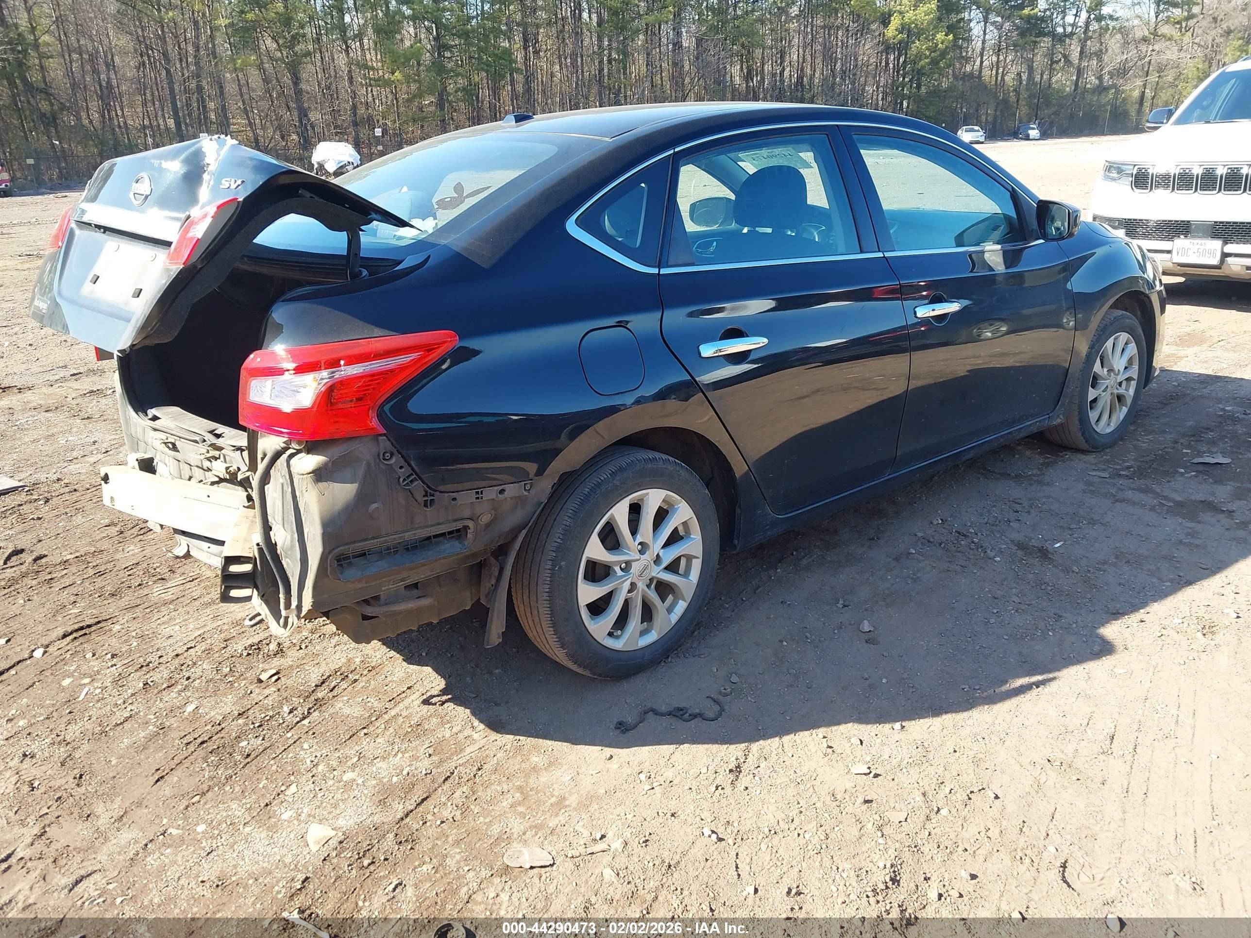 2019 Nissan Sentra Sv Черный vin: 3N1AB7AP2KY444267