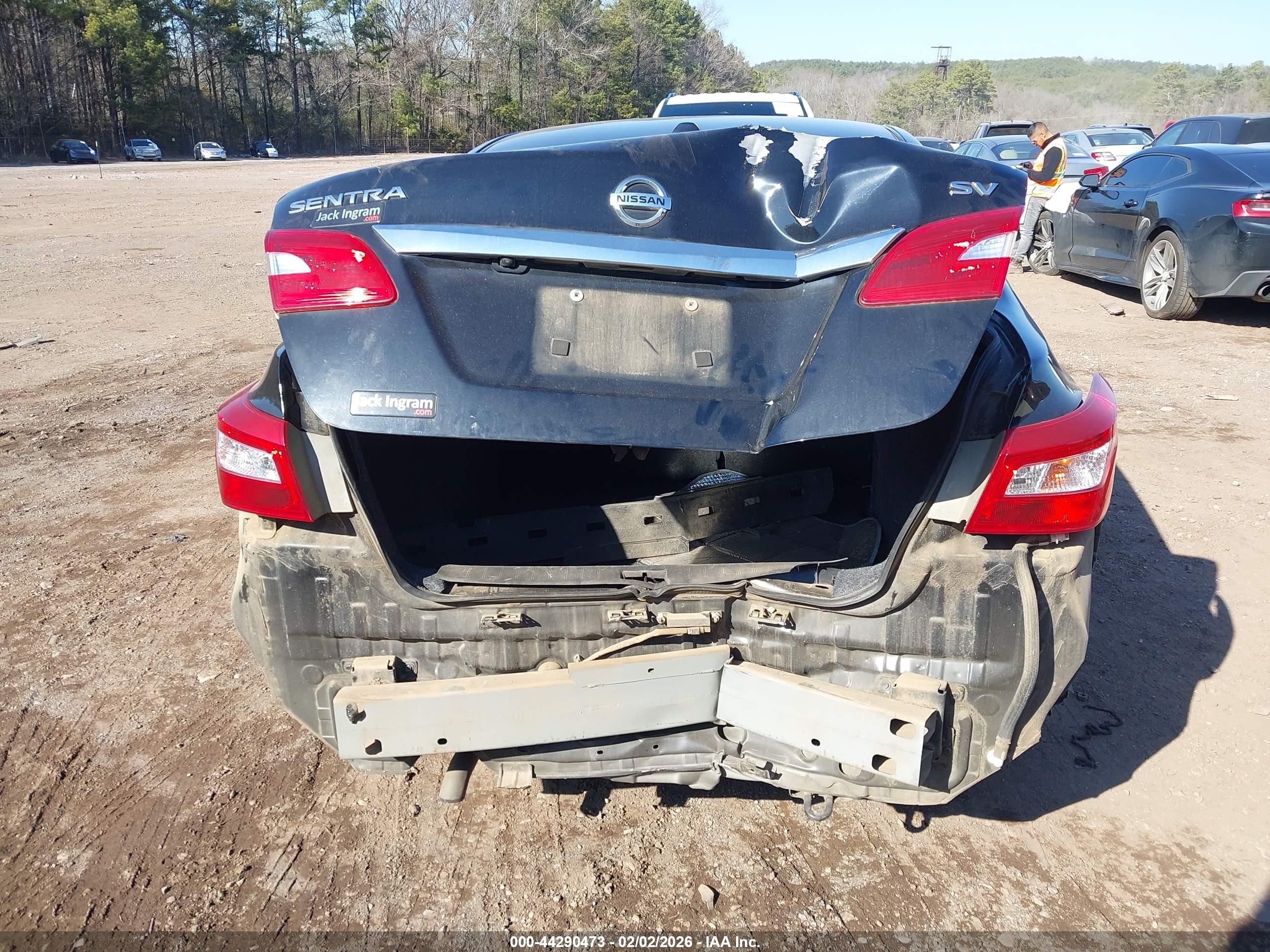 2019 Nissan Sentra Sv Черный vin: 3N1AB7AP2KY444267