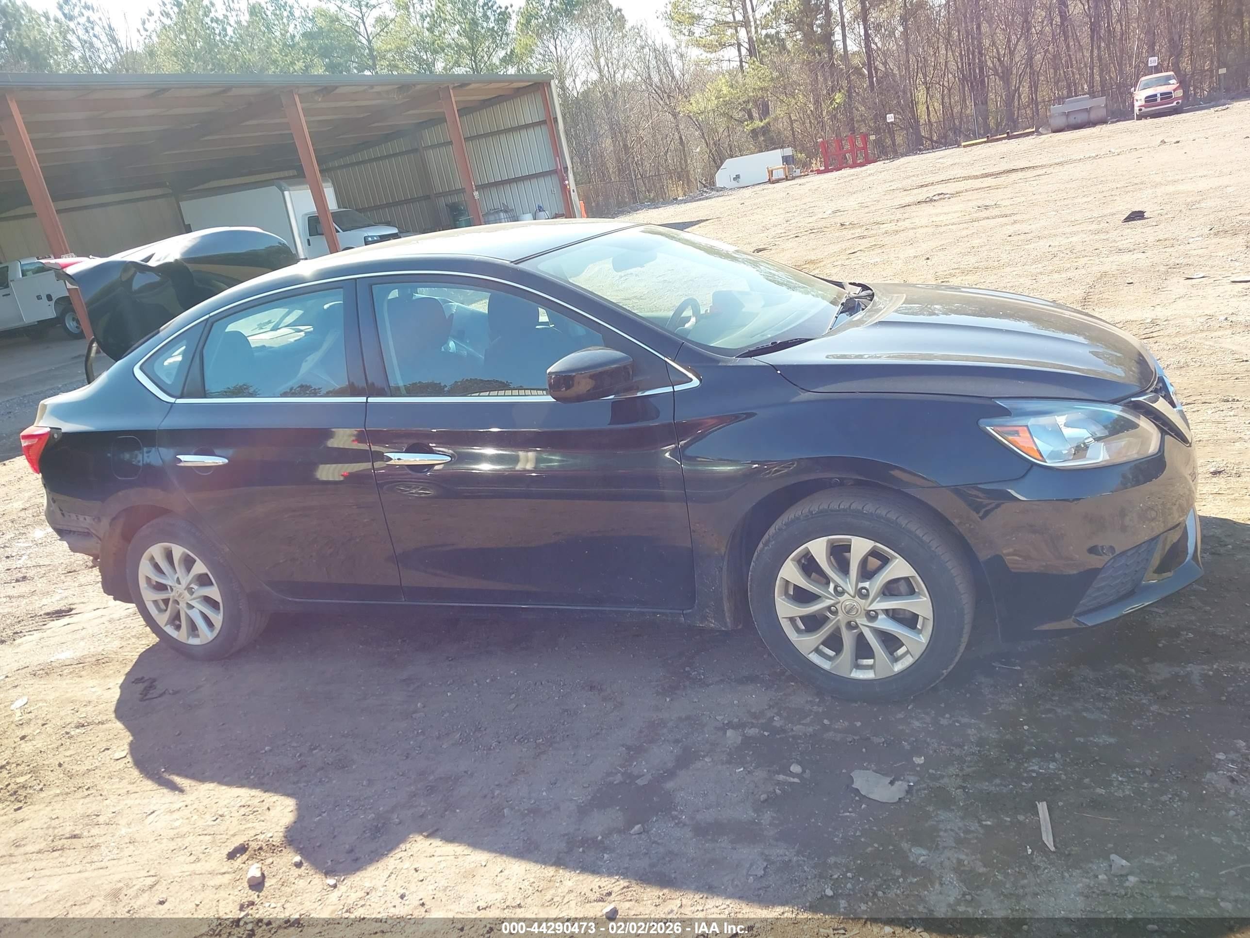 2019 Nissan Sentra Sv Черный vin: 3N1AB7AP2KY444267