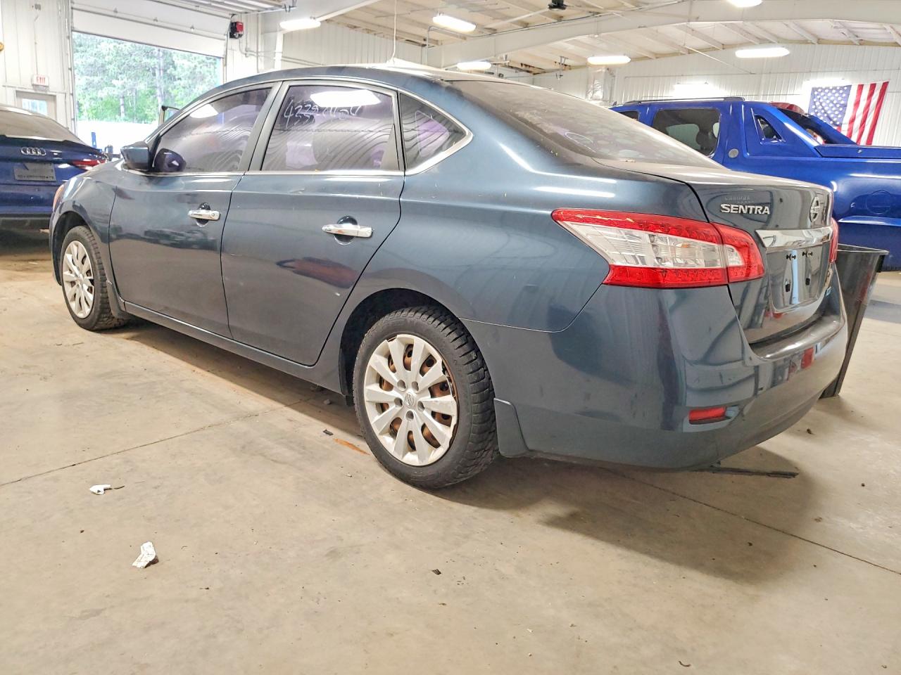 2013 Nissan Sentra S Blue vin: 3N1AB7AP3DL560187