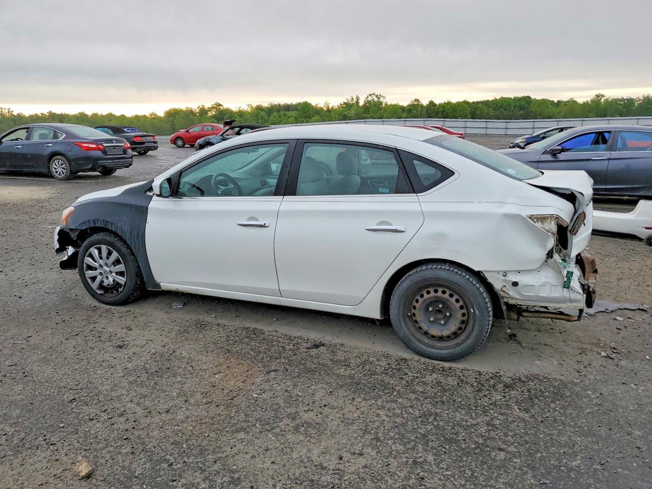 2013 Nissan Sentra S White vin: 3N1AB7AP3DL606312