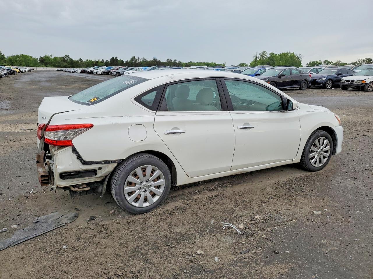 2013 Nissan Sentra S White vin: 3N1AB7AP3DL606312