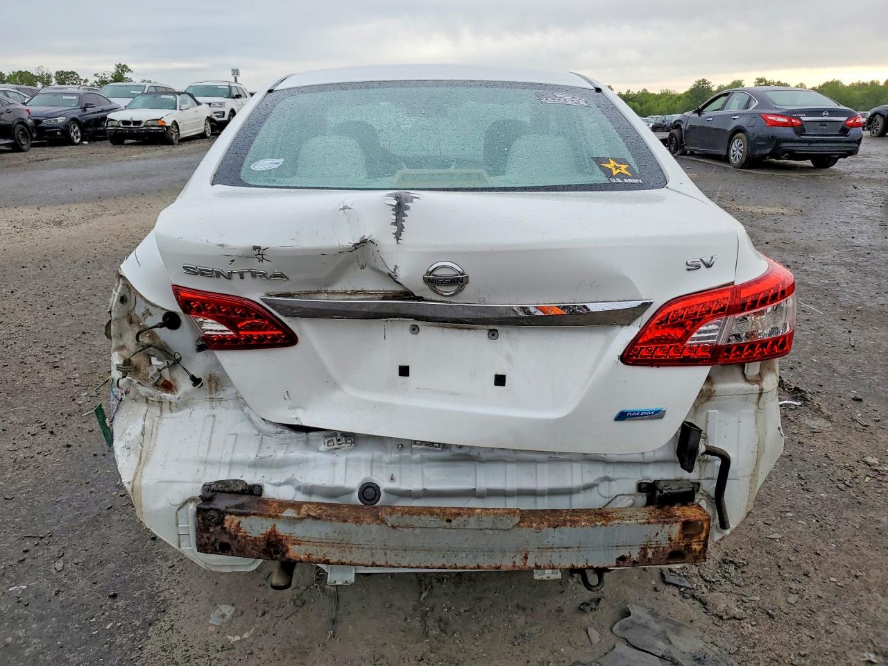 2013 Nissan Sentra S White vin: 3N1AB7AP3DL606312