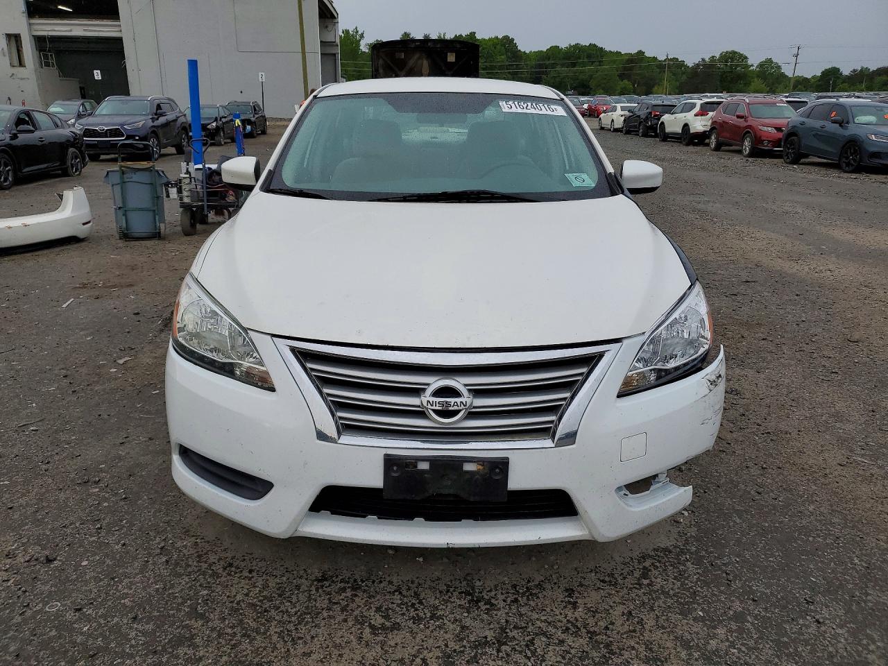 2013 Nissan Sentra S White vin: 3N1AB7AP3DL606312