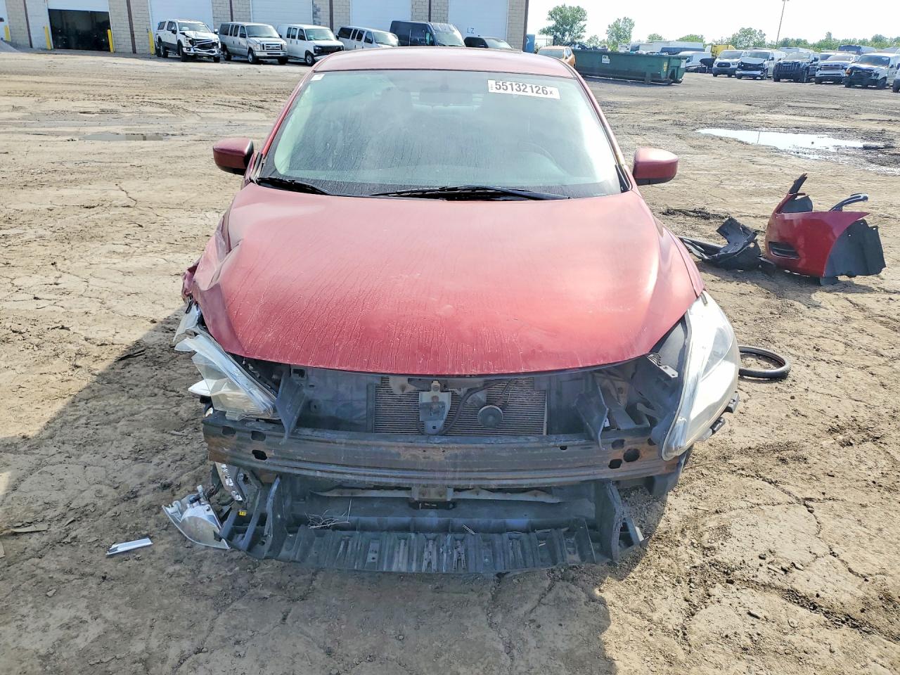 2013 Nissan Sentra S Red vin: 3N1AB7AP3DL613468