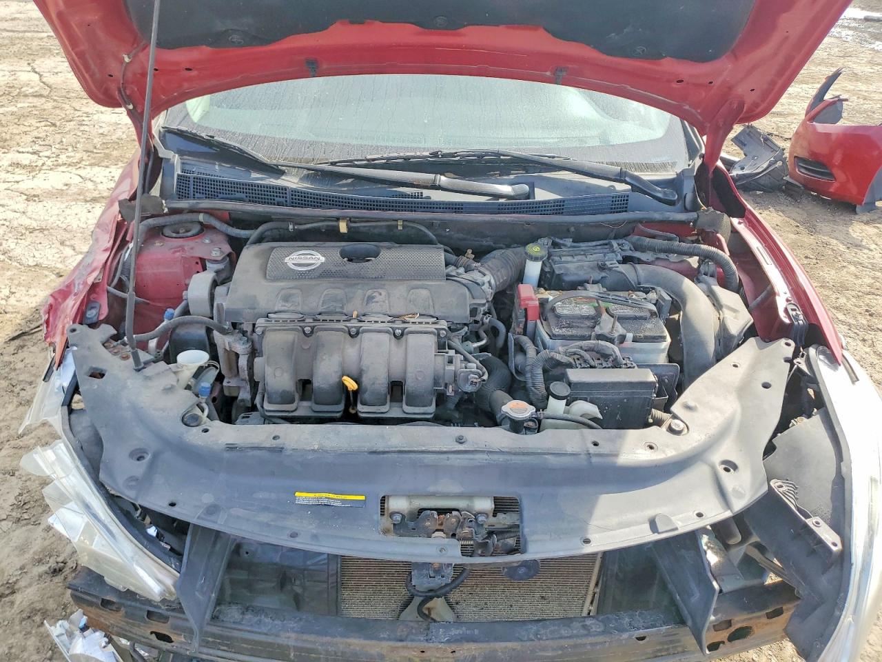 2013 Nissan Sentra S Red vin: 3N1AB7AP3DL613468