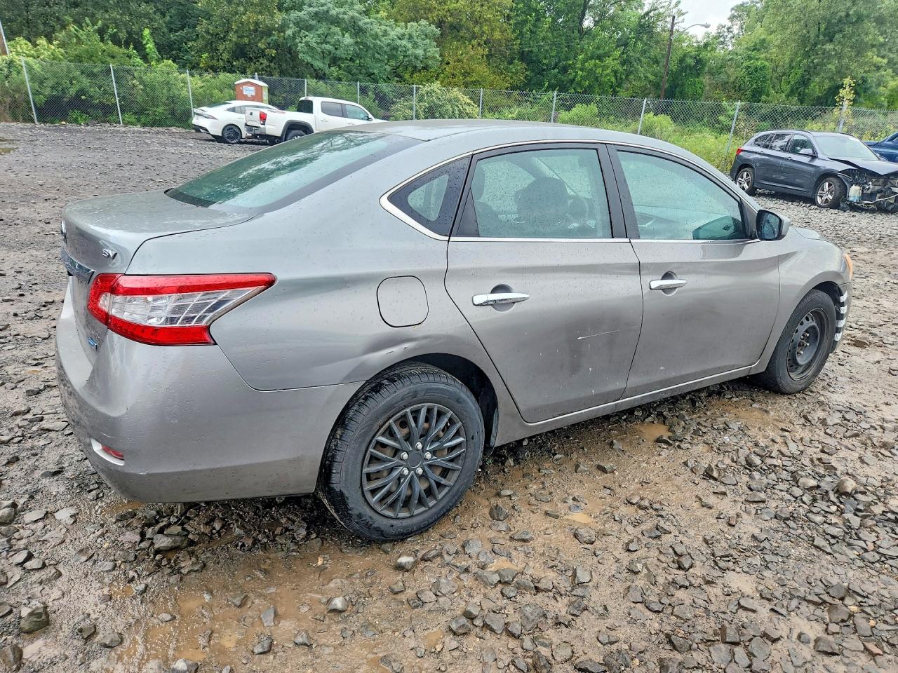 2013 Nissan Sentra S Серый vin: 3N1AB7AP3DL613812