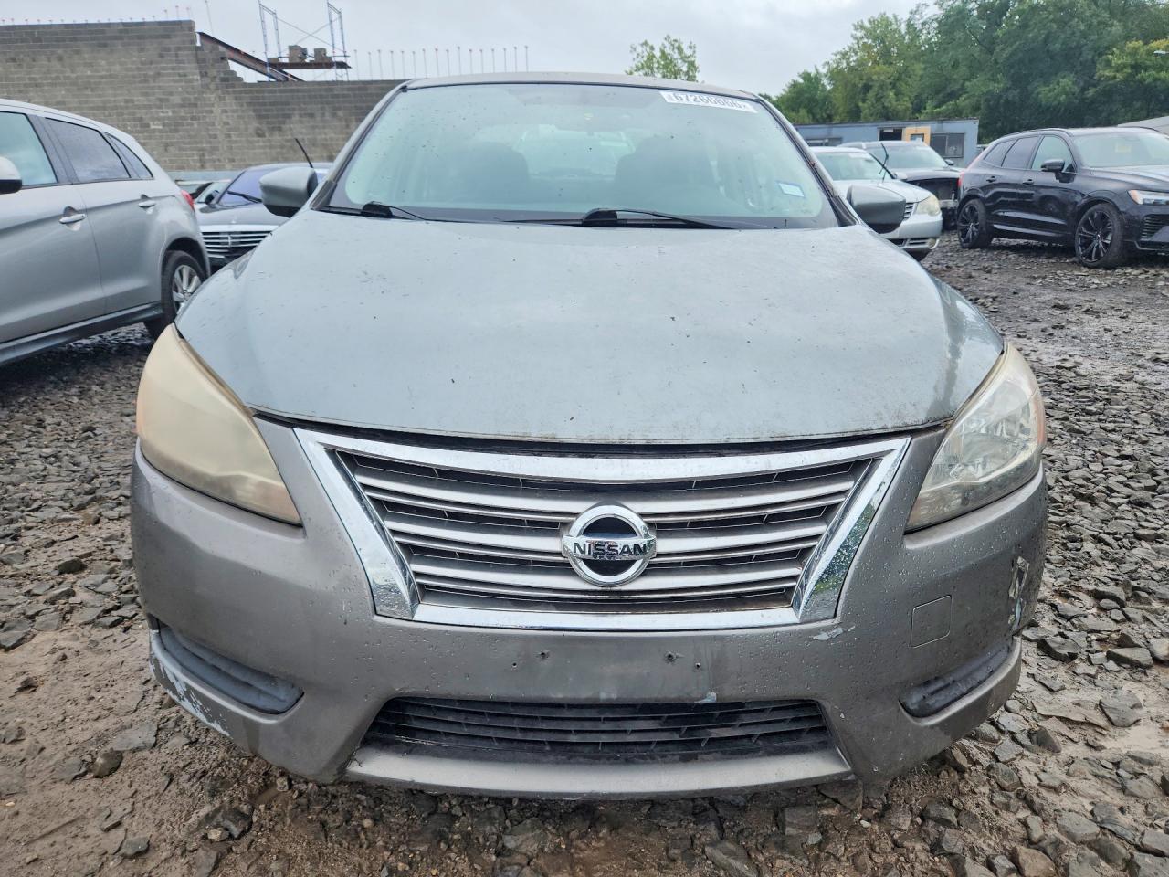 2013 Nissan Sentra S Серый vin: 3N1AB7AP3DL613812