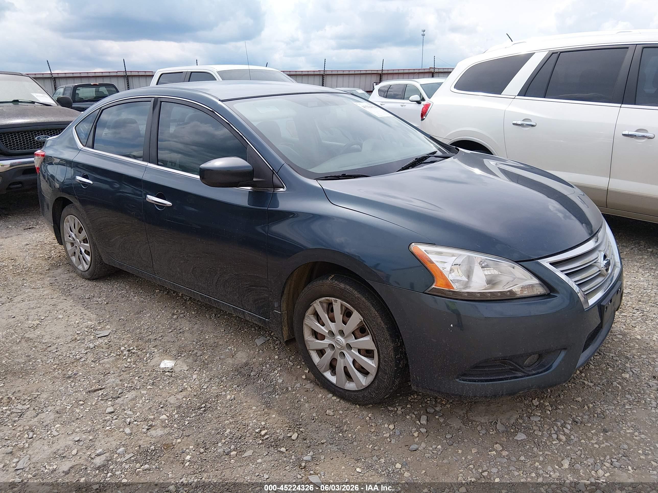 2013 Nissan Sentra Sv Gray vin: 3N1AB7AP3DL615060
