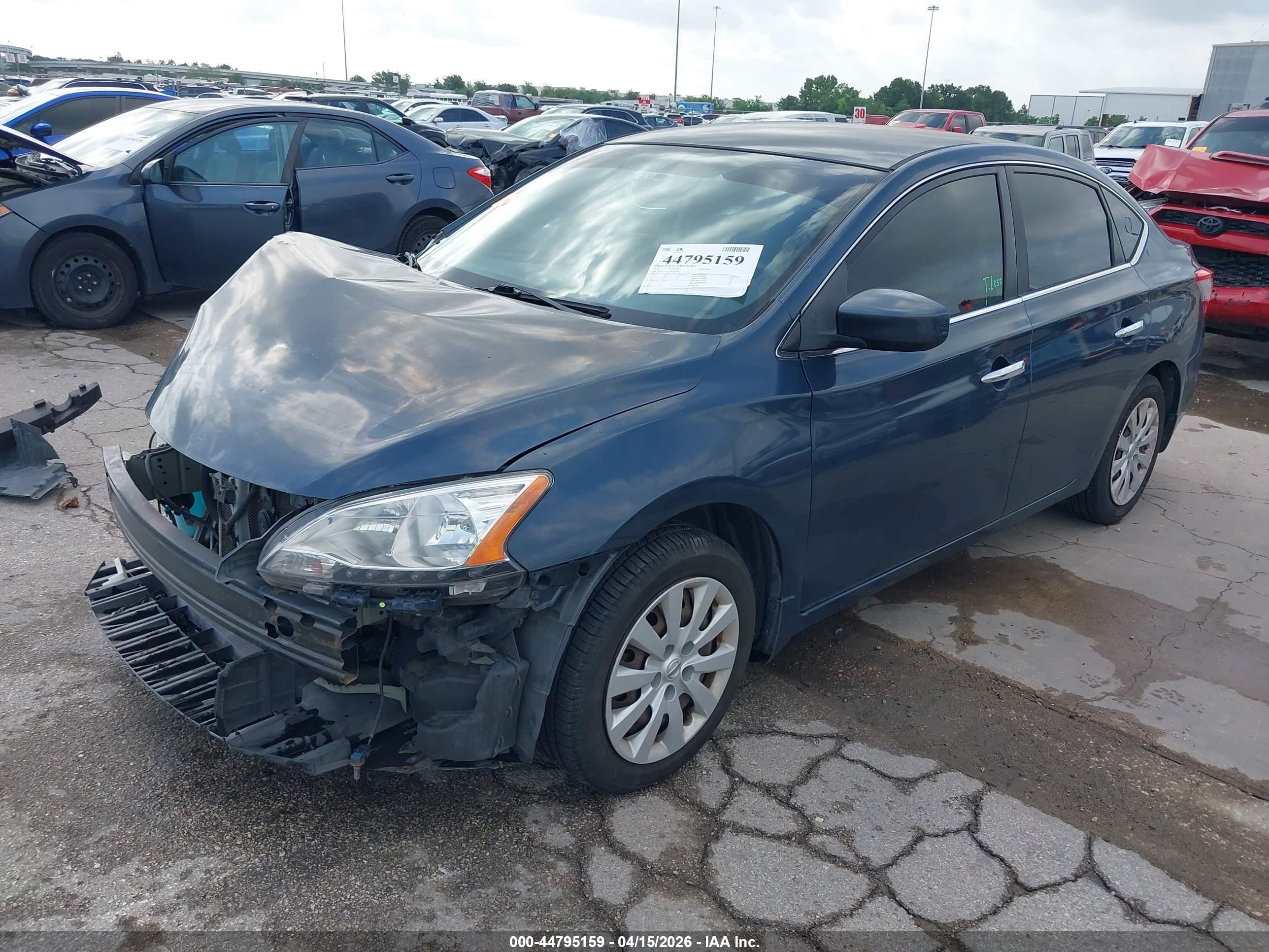 2013 Nissan Sentra Sv Gray vin: 3N1AB7AP3DL615995