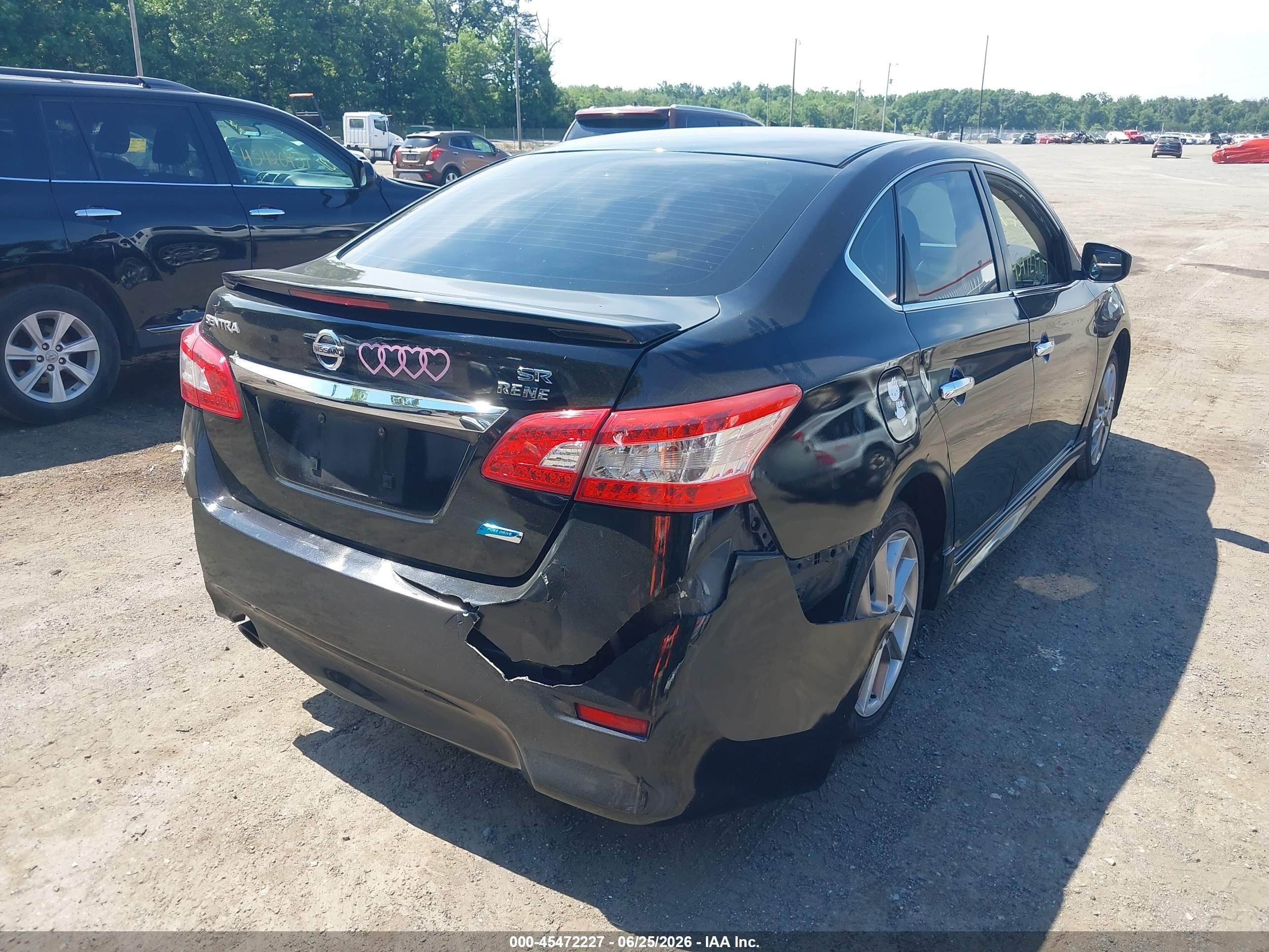 2013 Nissan Sentra Sr Black vin: 3N1AB7AP3DL616340