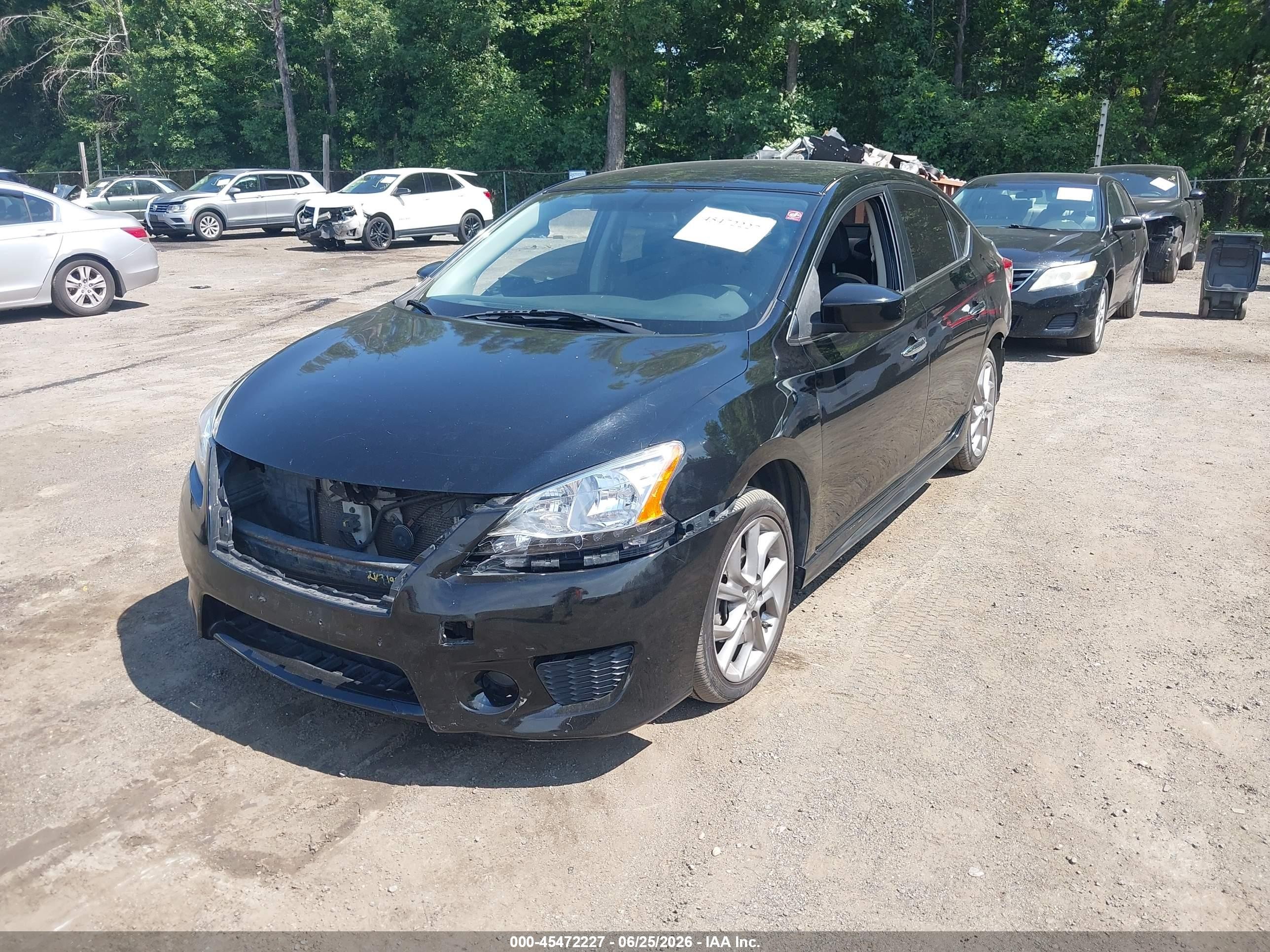 2013 Nissan Sentra Sr Black vin: 3N1AB7AP3DL616340