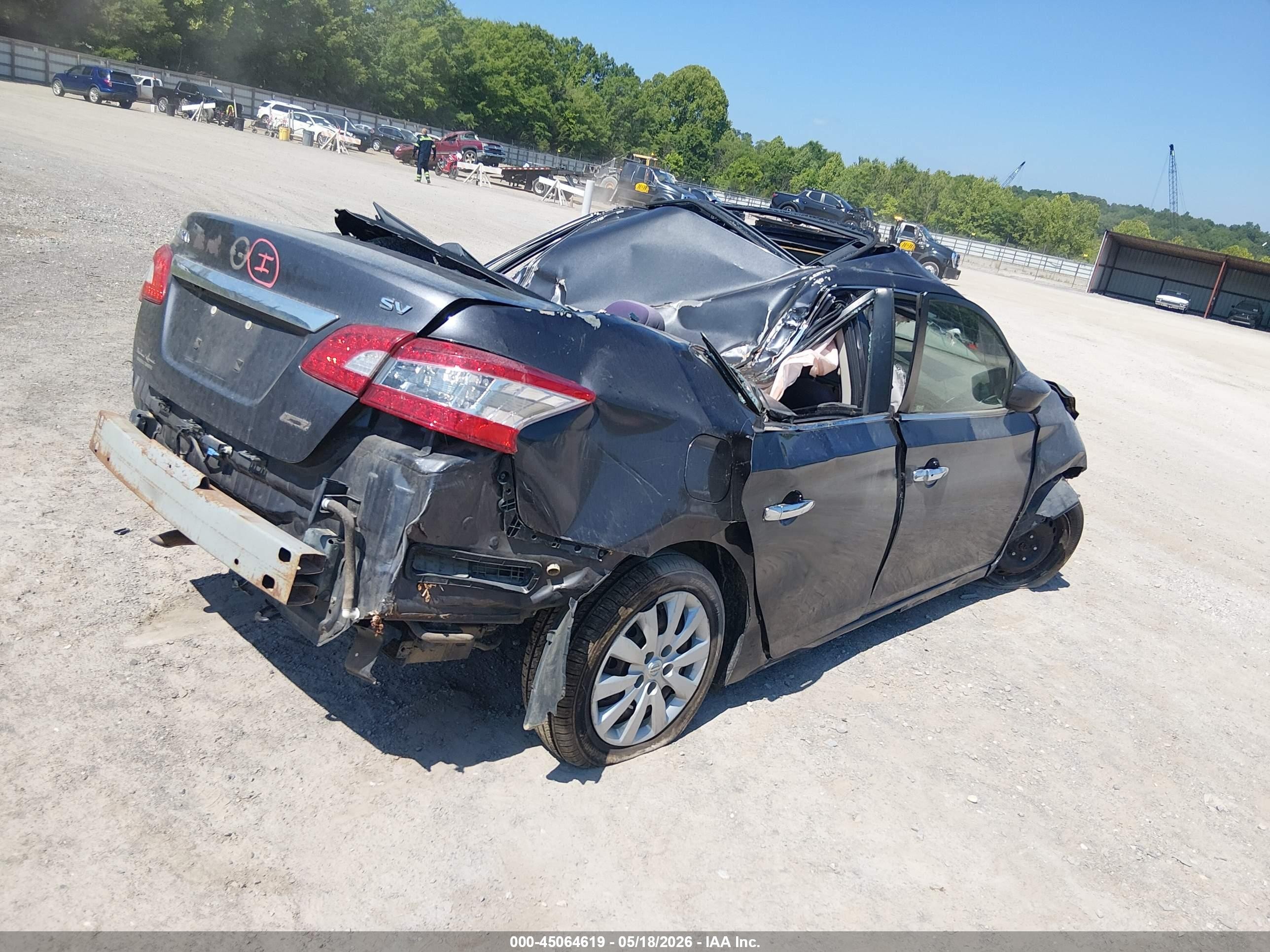 2013 Nissan Sentra Sv Gray vin: 3N1AB7AP3DL628973