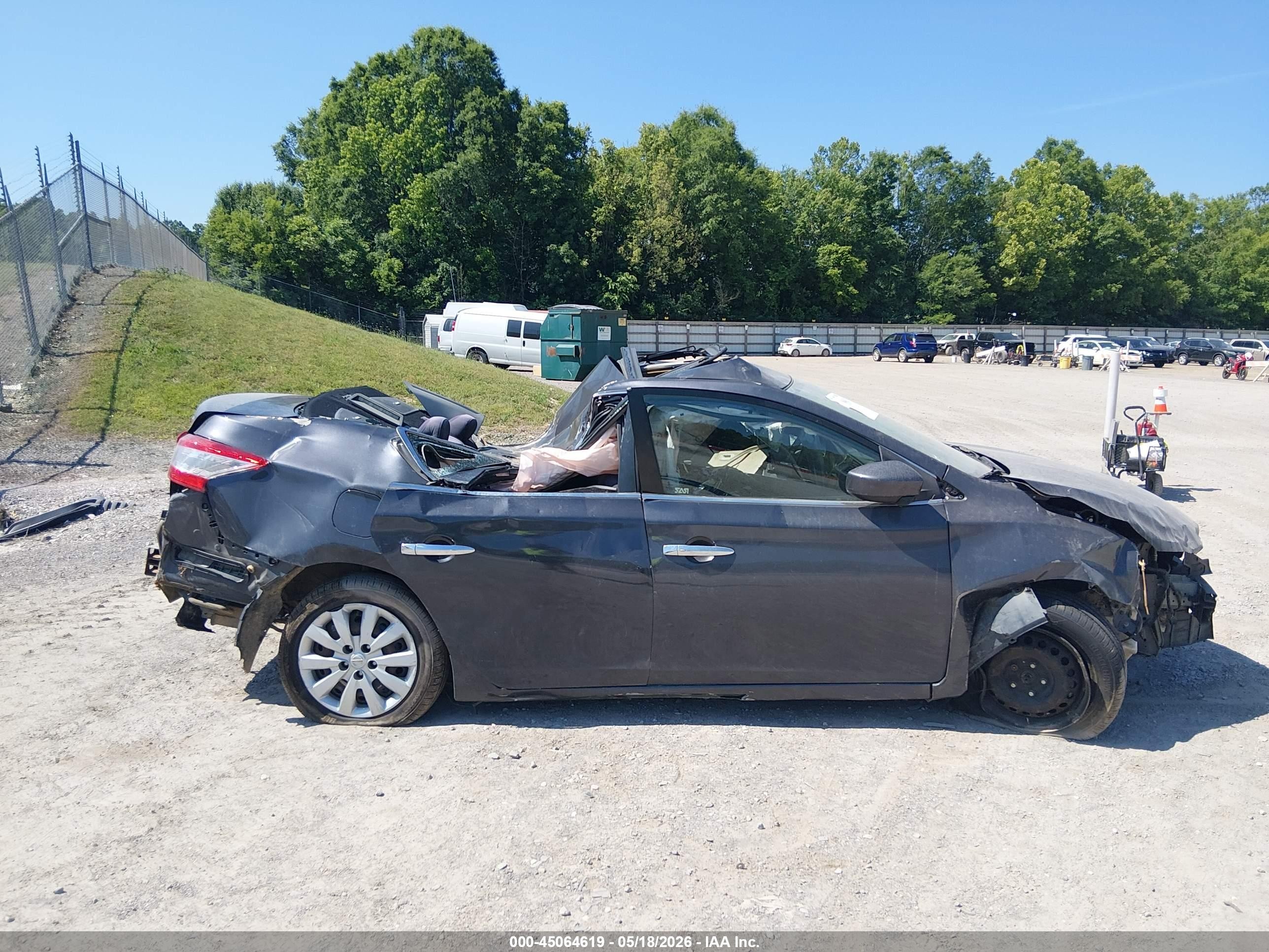 2013 Nissan Sentra Sv Gray vin: 3N1AB7AP3DL628973