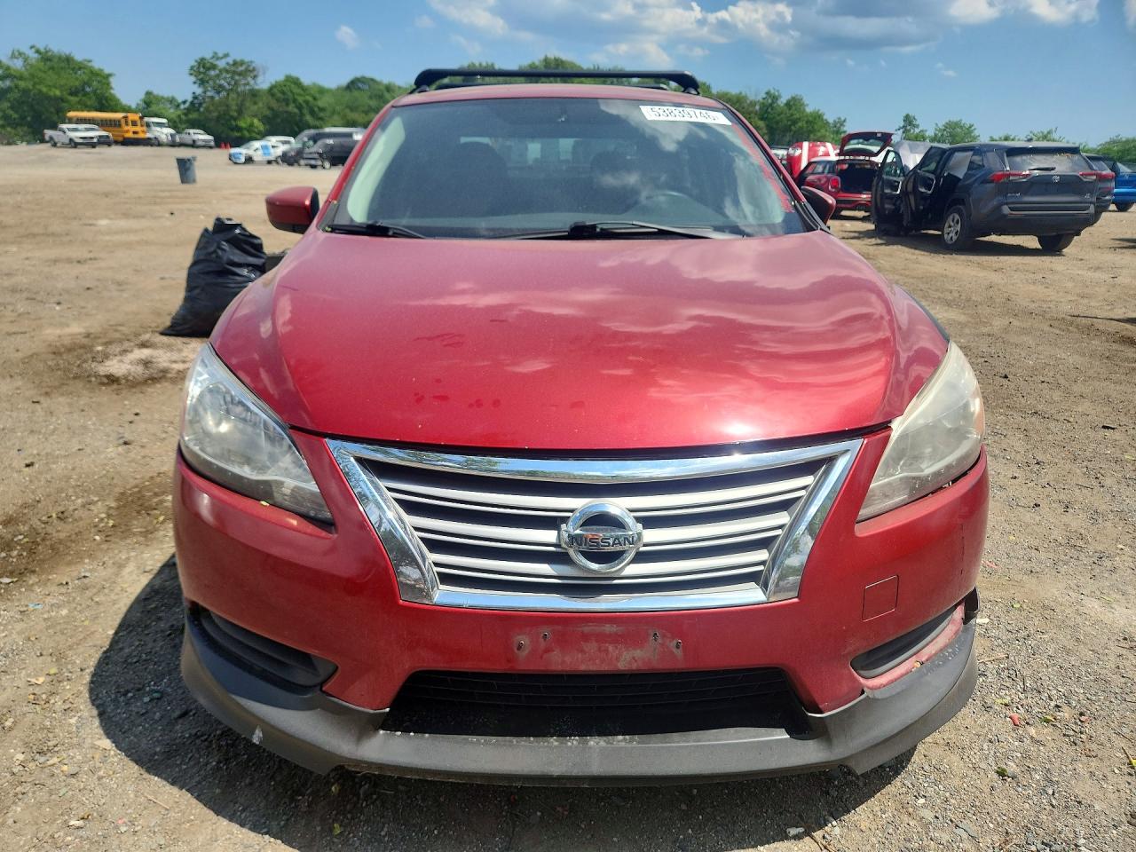 2013 Nissan Sentra S Red vin: 3N1AB7AP3DL633865