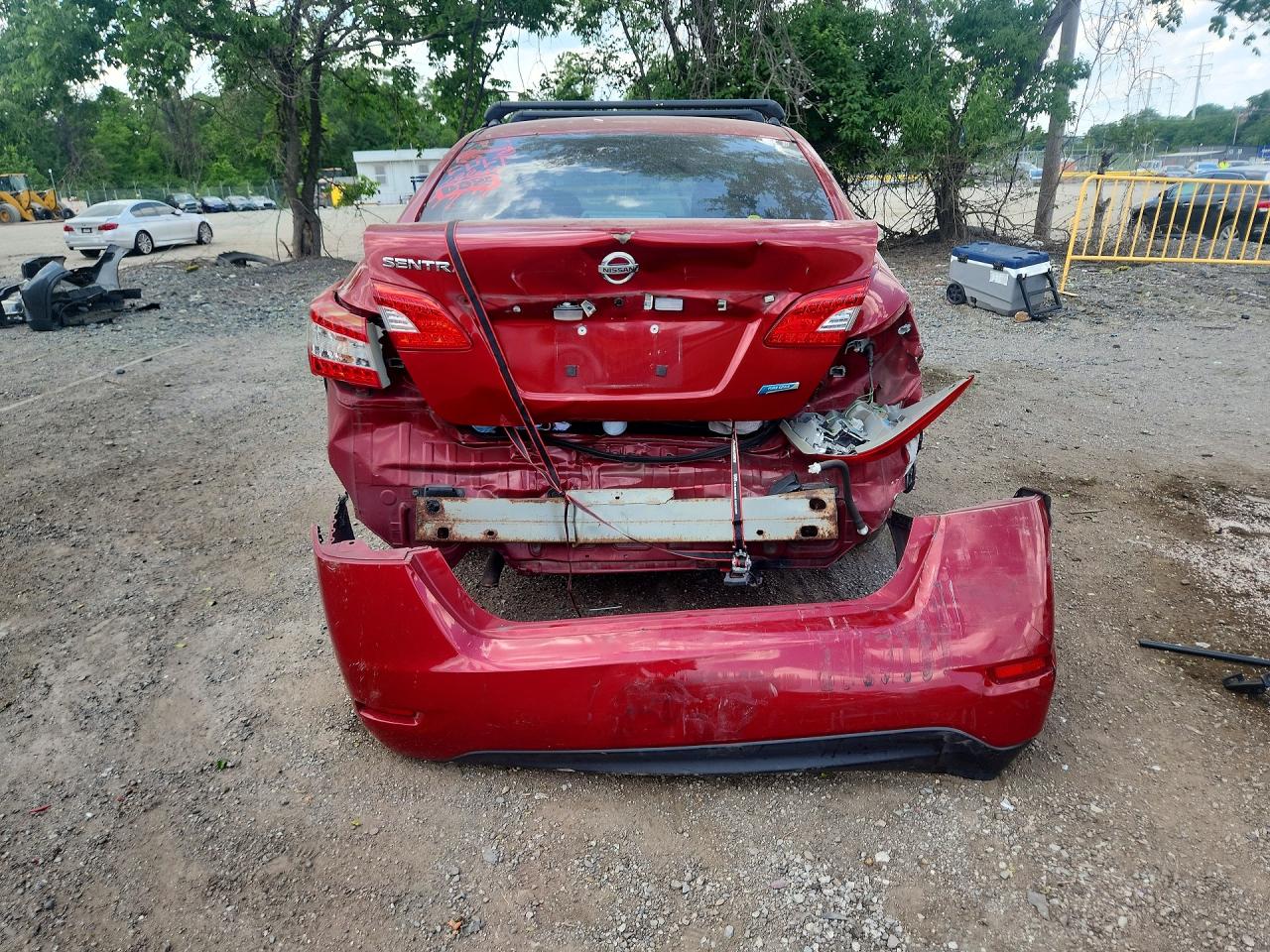 2013 Nissan Sentra S Red vin: 3N1AB7AP3DL633865