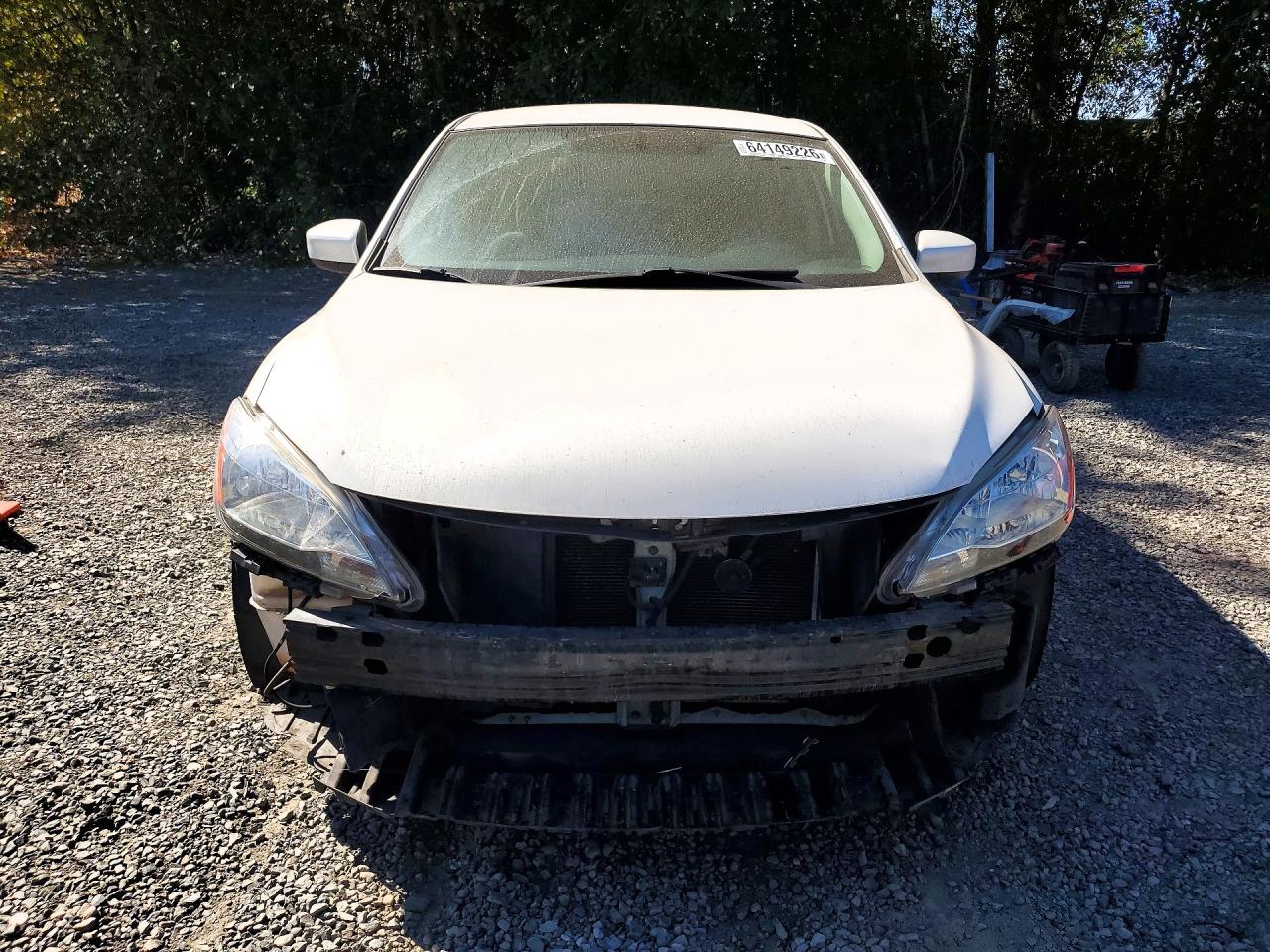 2013 Nissan Sentra S Белый vin: 3N1AB7AP3DL635678