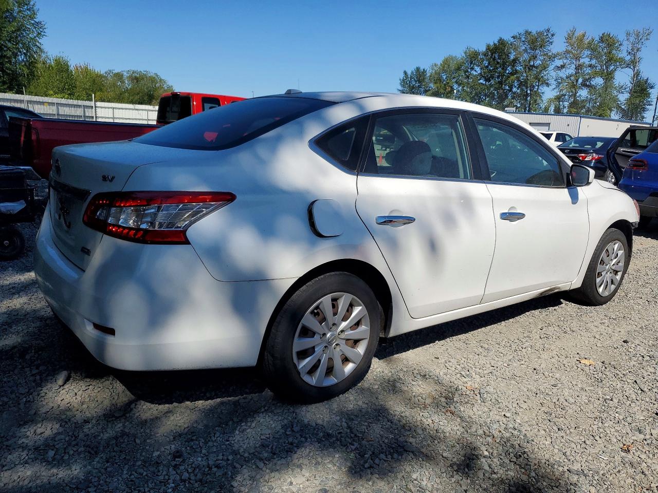 2013 Nissan Sentra S Белый vin: 3N1AB7AP3DL635678