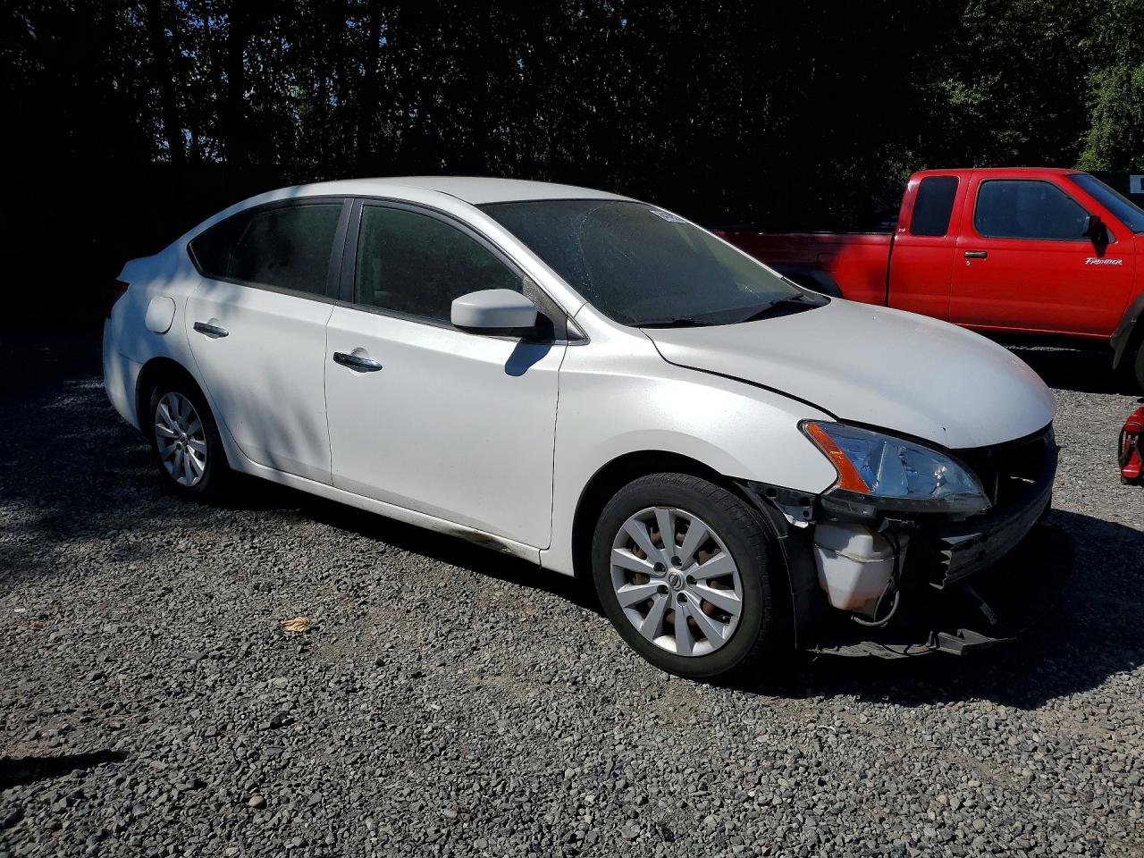 2013 Nissan Sentra S Белый vin: 3N1AB7AP3DL635678