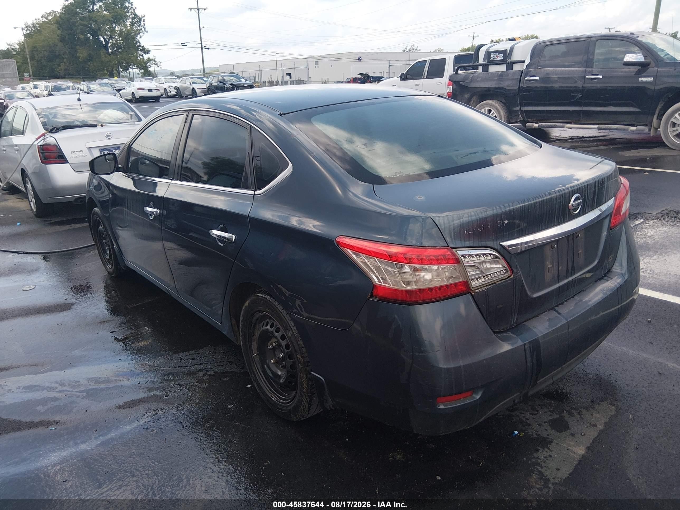 2013 Nissan Sentra Sv Blue vin: 3N1AB7AP3DL642114
