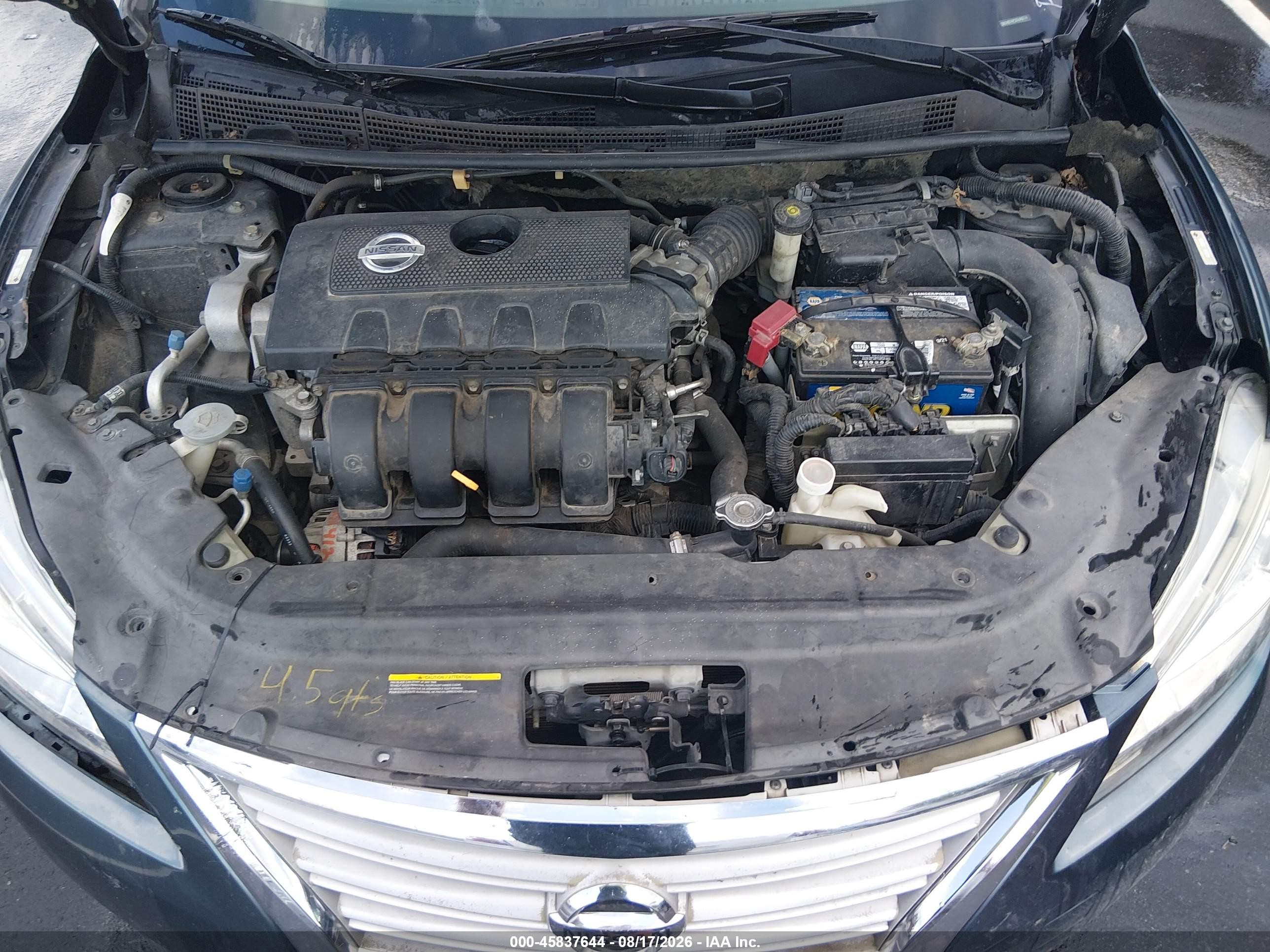 2013 Nissan Sentra Sv Blue vin: 3N1AB7AP3DL642114