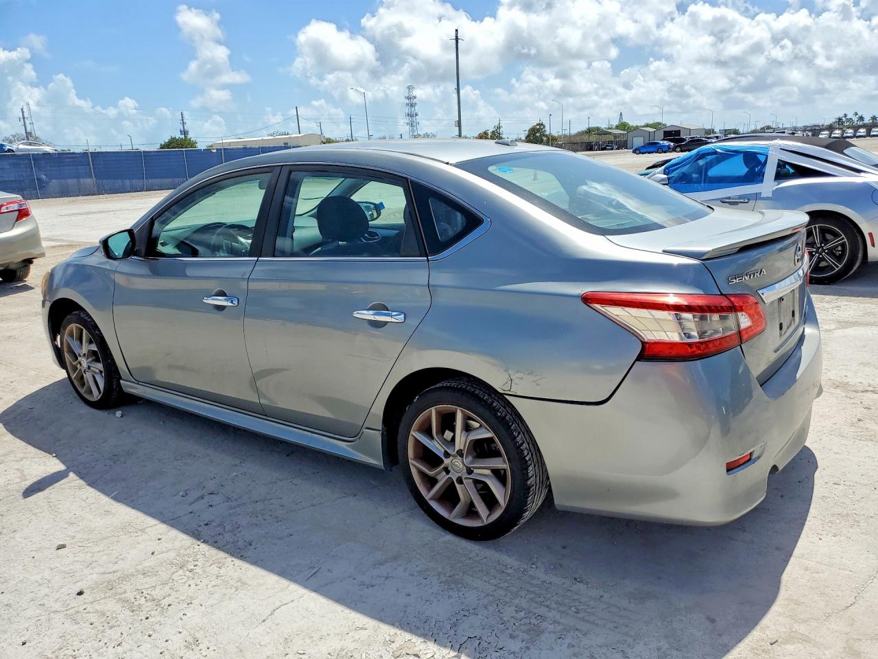 2013 Nissan Sentra S Silver vin: 3N1AB7AP3DL658099