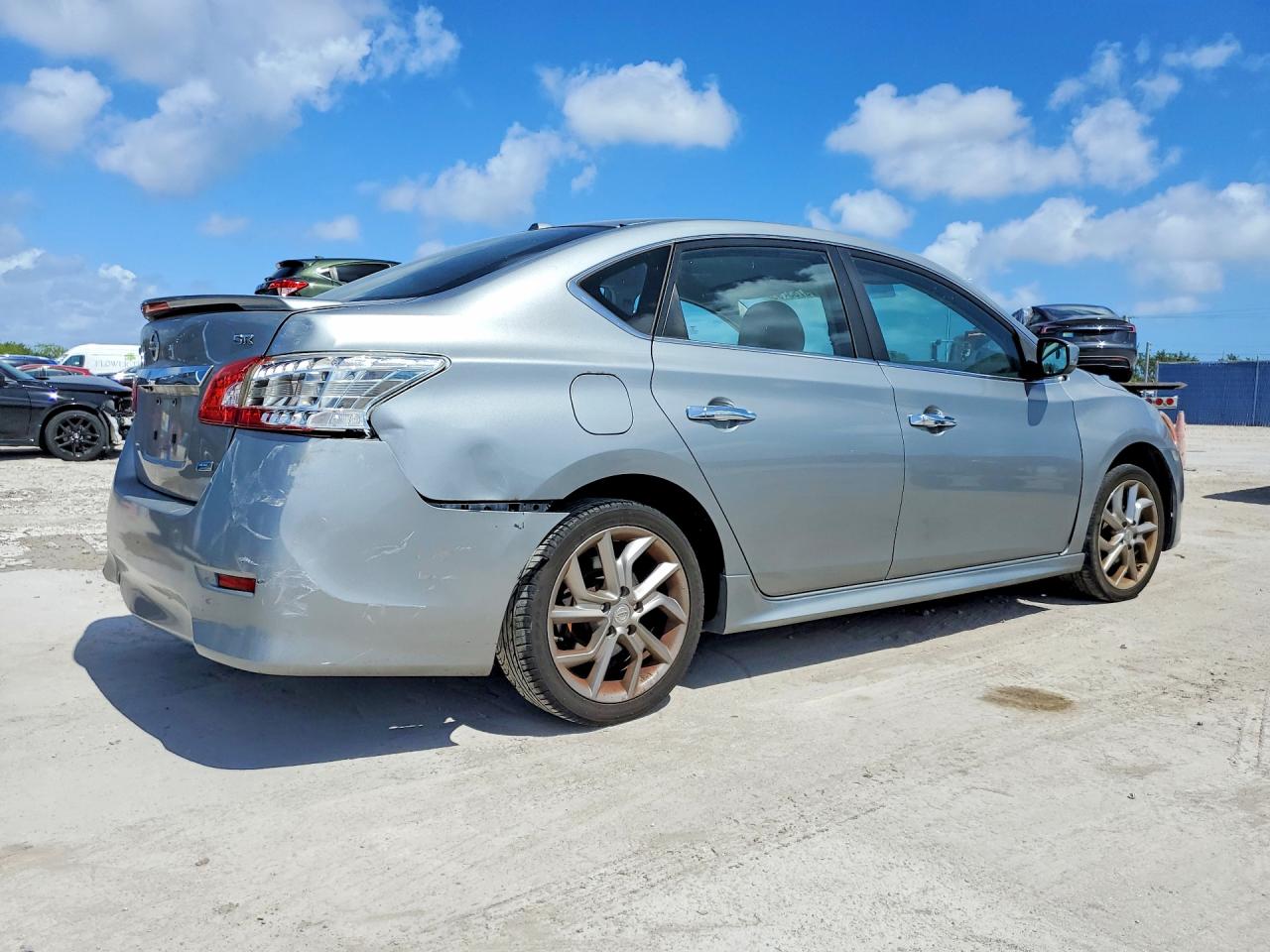 2013 Nissan Sentra S Silver vin: 3N1AB7AP3DL658099