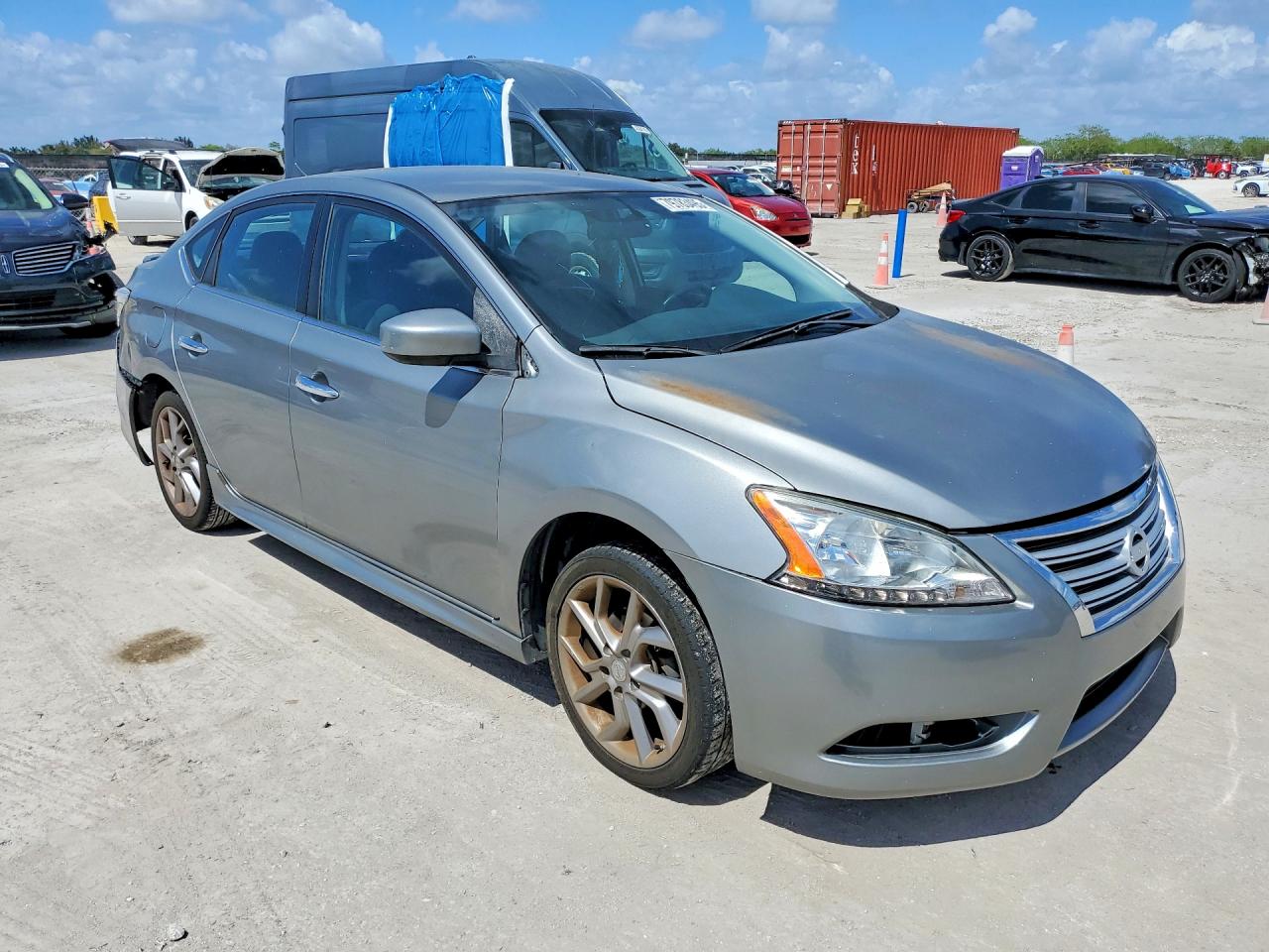 2013 Nissan Sentra S Silver vin: 3N1AB7AP3DL658099