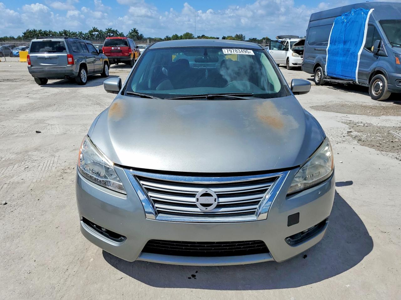 2013 Nissan Sentra S Silver vin: 3N1AB7AP3DL658099