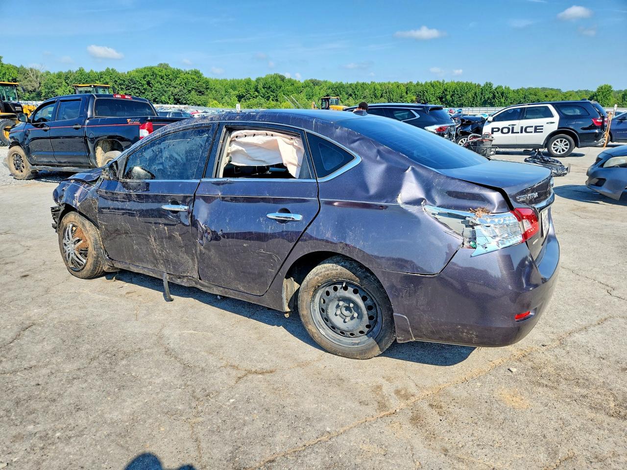 2013 Nissan Sentra S Gray vin: 3N1AB7AP3DL659866