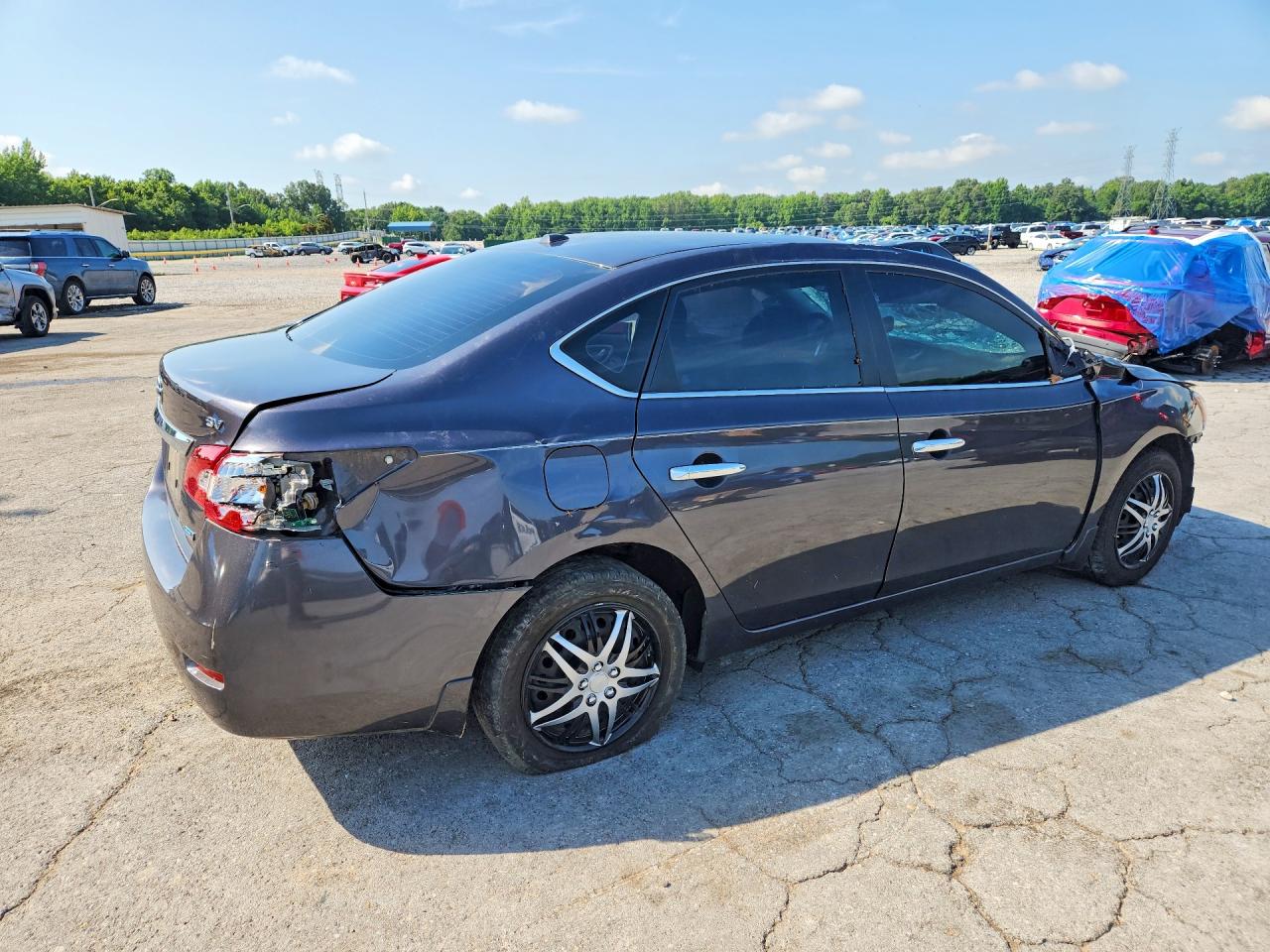 2013 Nissan Sentra S Gray vin: 3N1AB7AP3DL659866