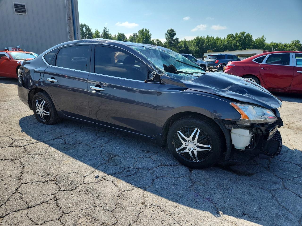2013 Nissan Sentra S Gray vin: 3N1AB7AP3DL659866