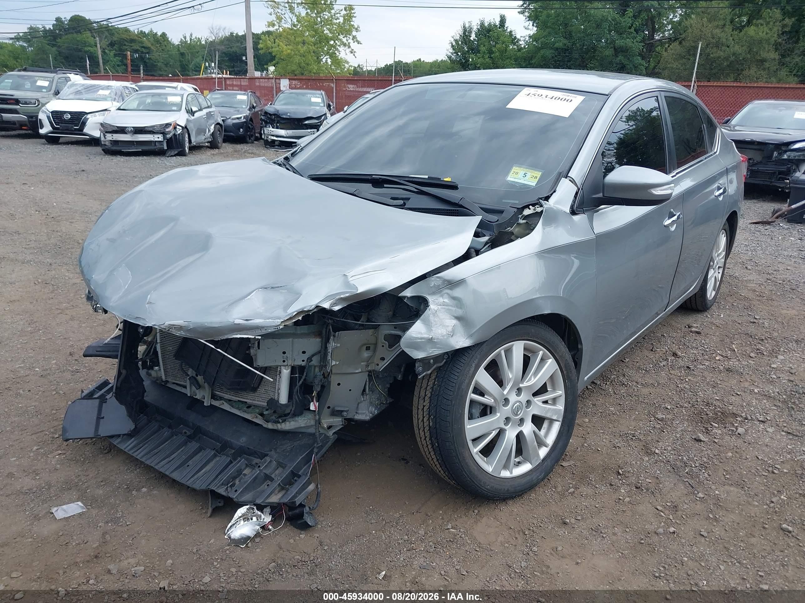 2013 Nissan Sentra Sl Gray vin: 3N1AB7AP3DL663447