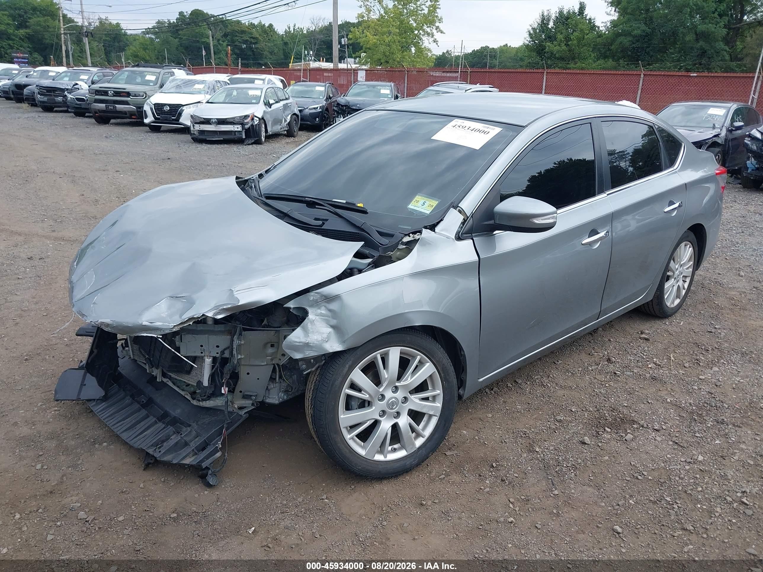 2013 Nissan Sentra Sl Gray vin: 3N1AB7AP3DL663447