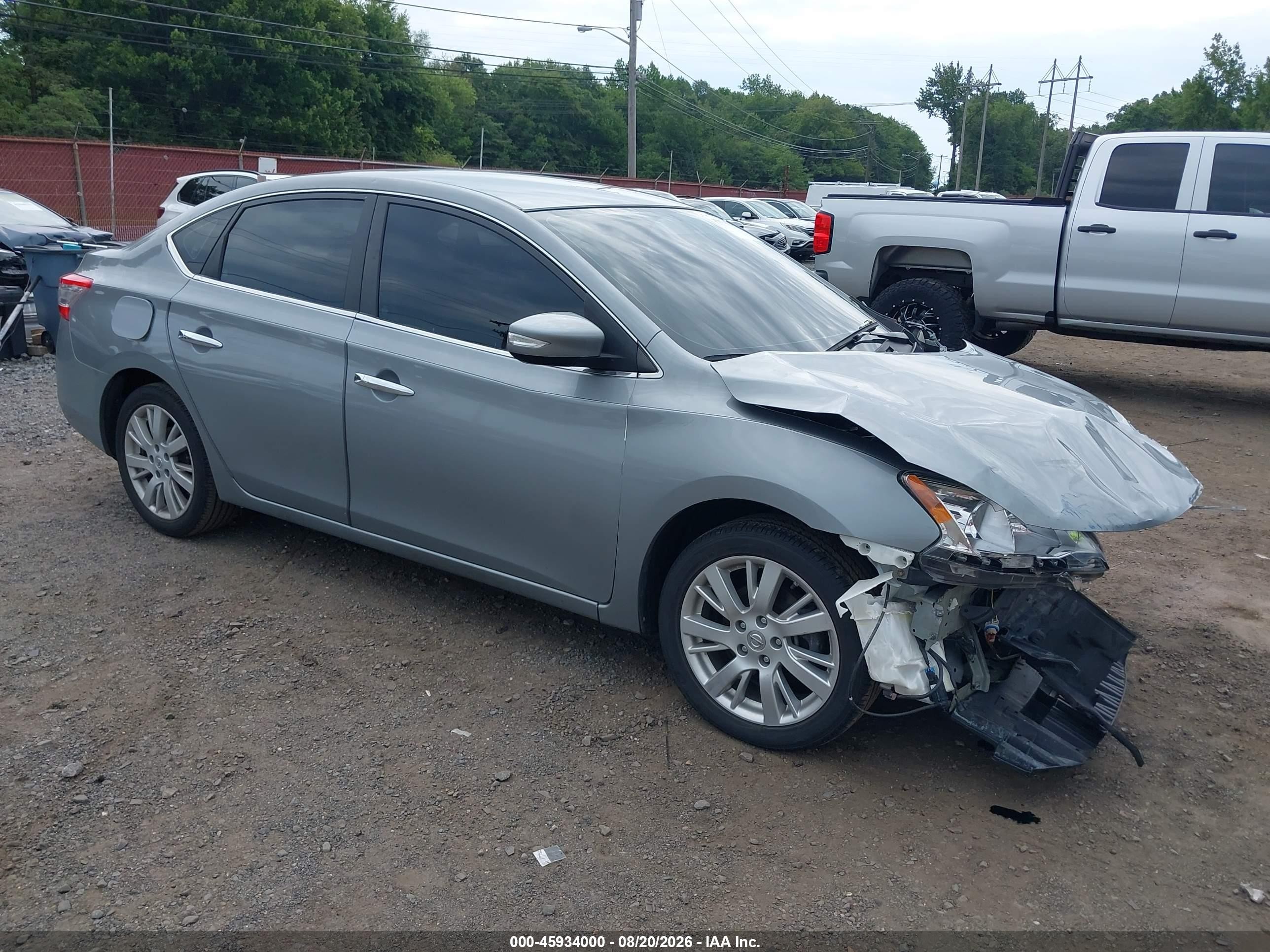 2013 Nissan Sentra Sl Gray vin: 3N1AB7AP3DL663447