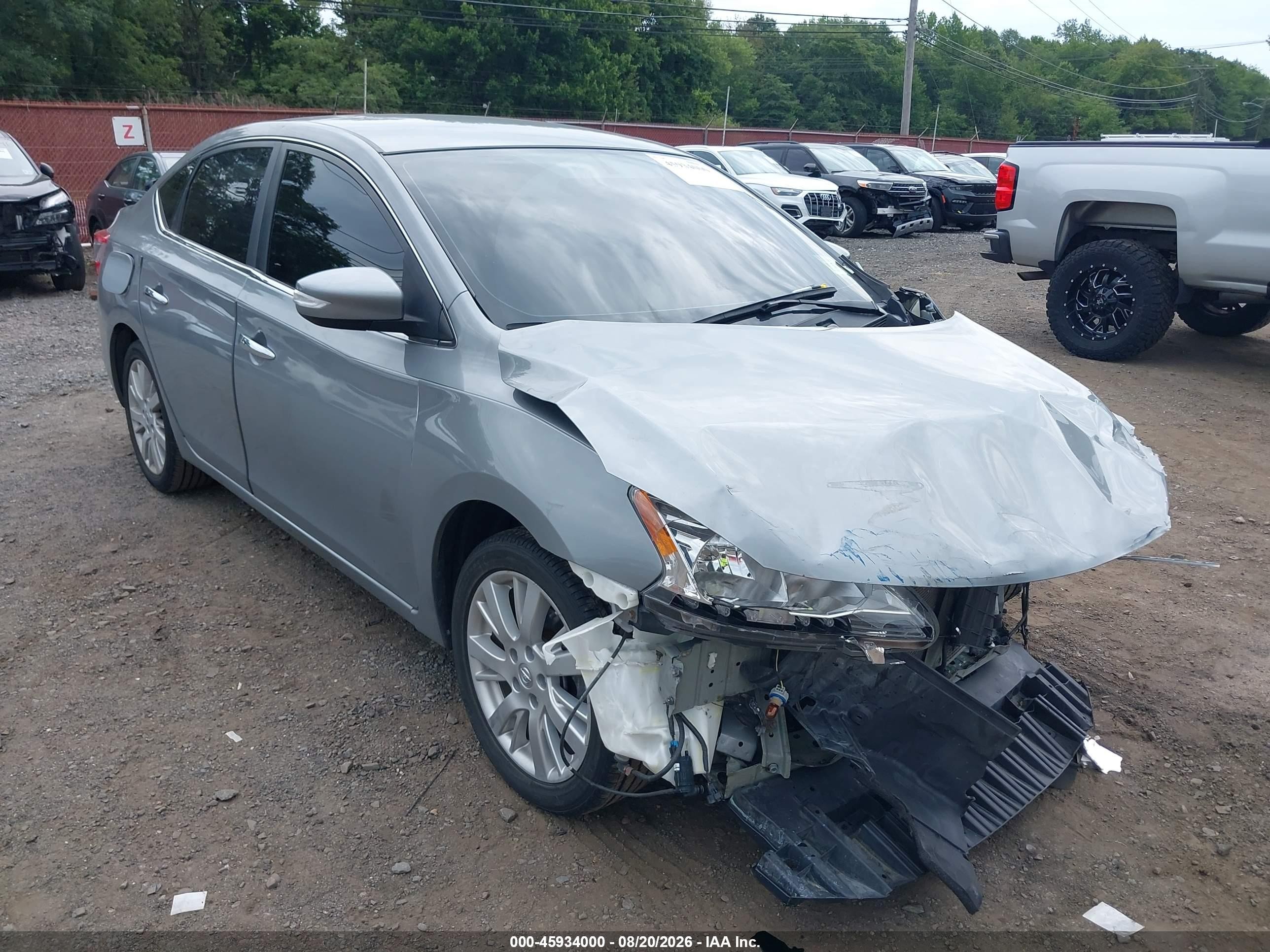 2013 Nissan Sentra Sl Gray vin: 3N1AB7AP3DL663447