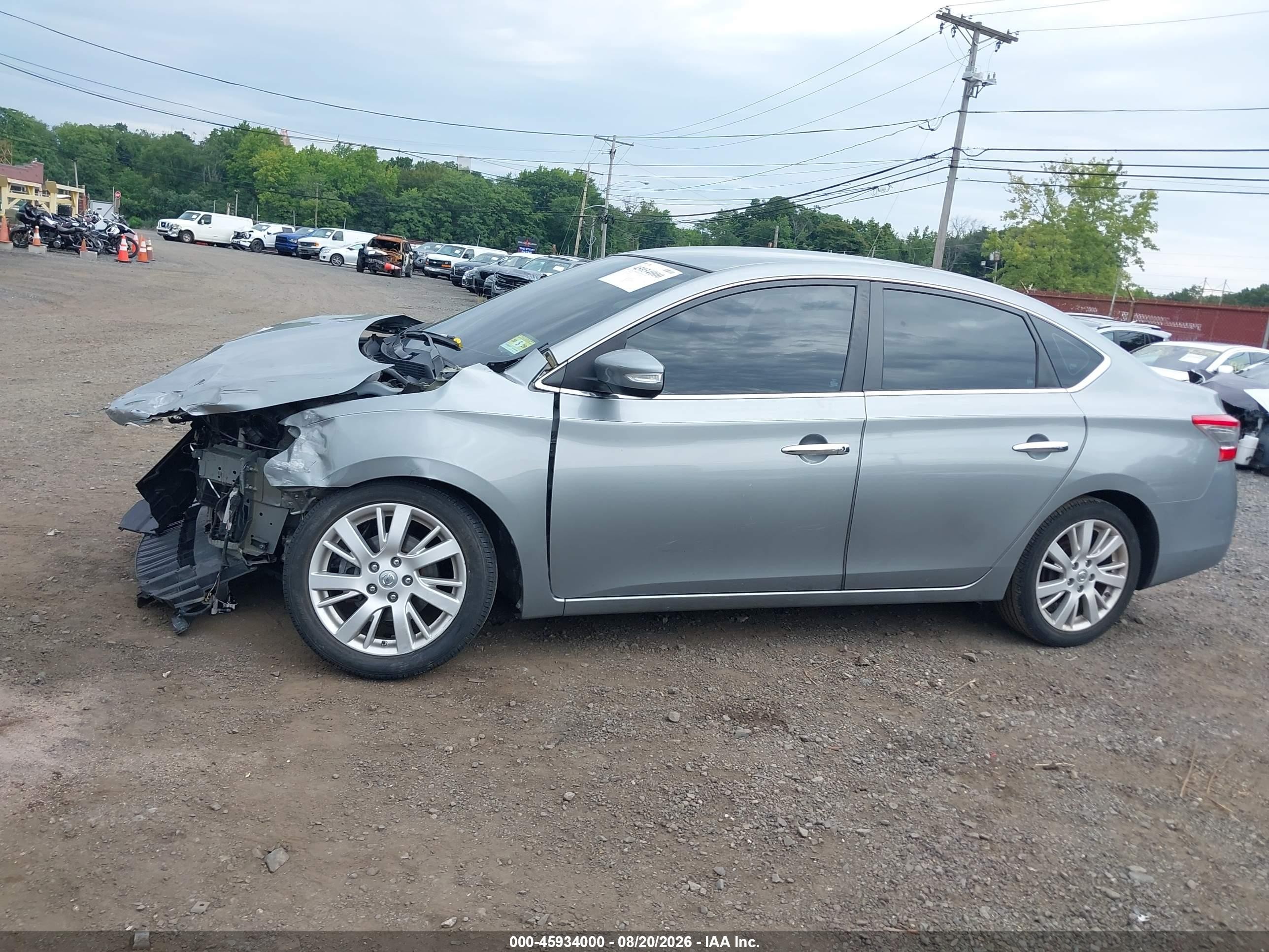 2013 Nissan Sentra Sl Gray vin: 3N1AB7AP3DL663447