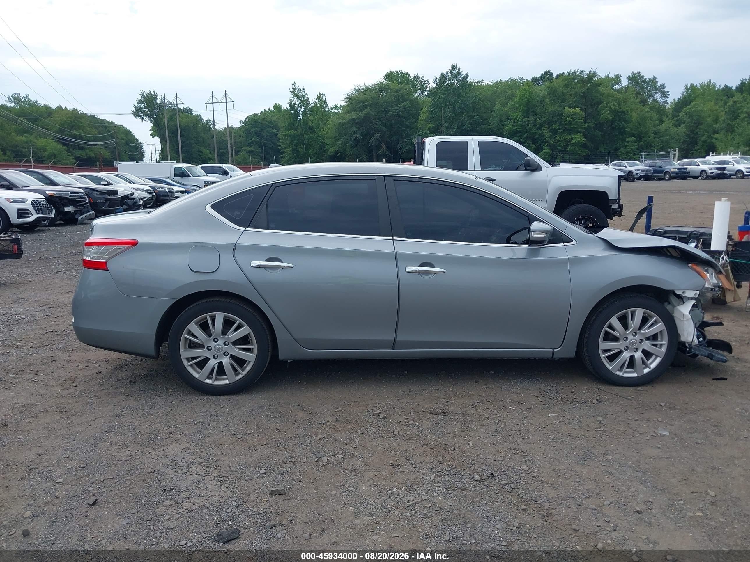 2013 Nissan Sentra Sl Gray vin: 3N1AB7AP3DL663447