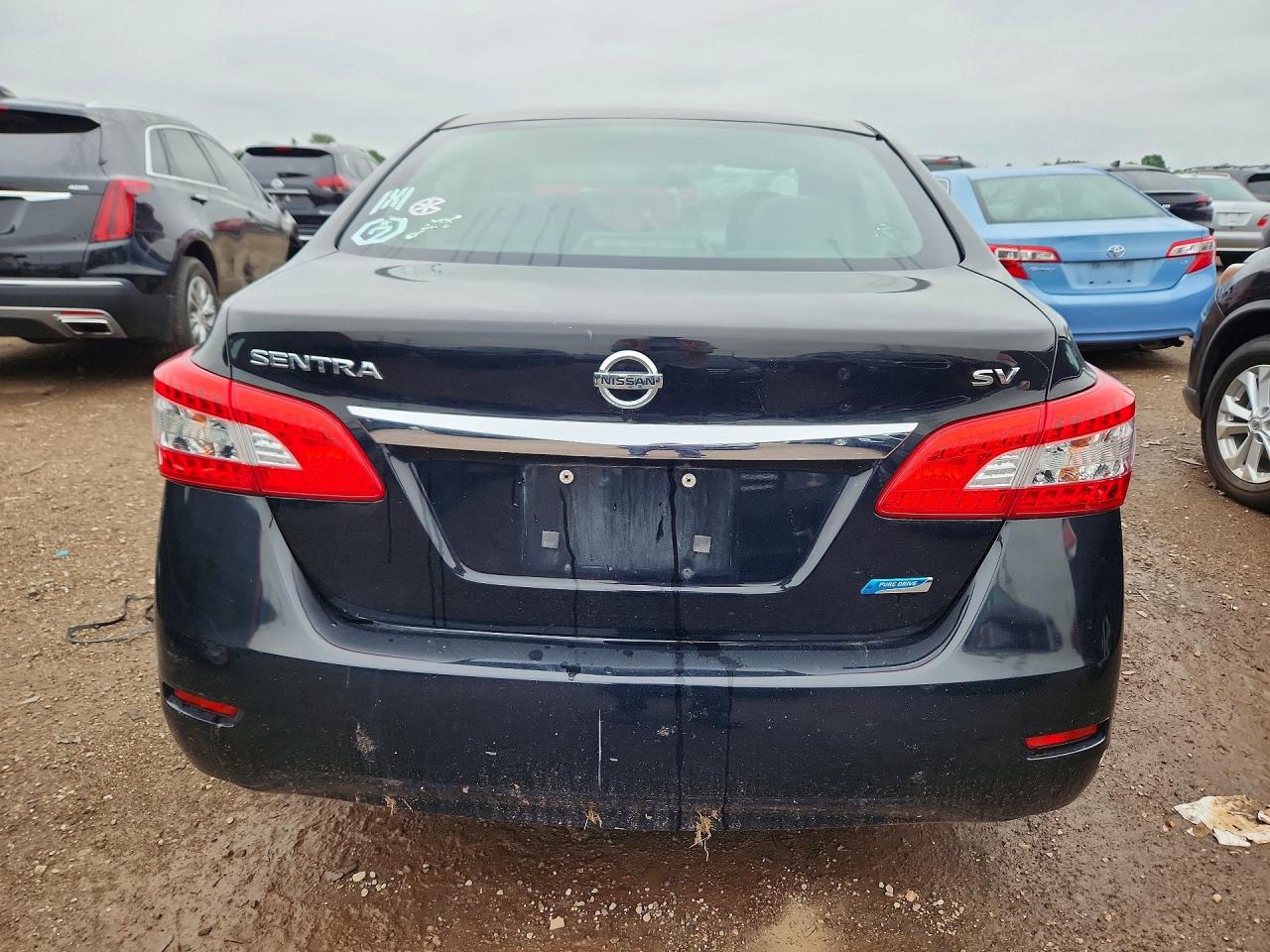 2013 Nissan Sentra S Black vin: 3N1AB7AP3DL663593