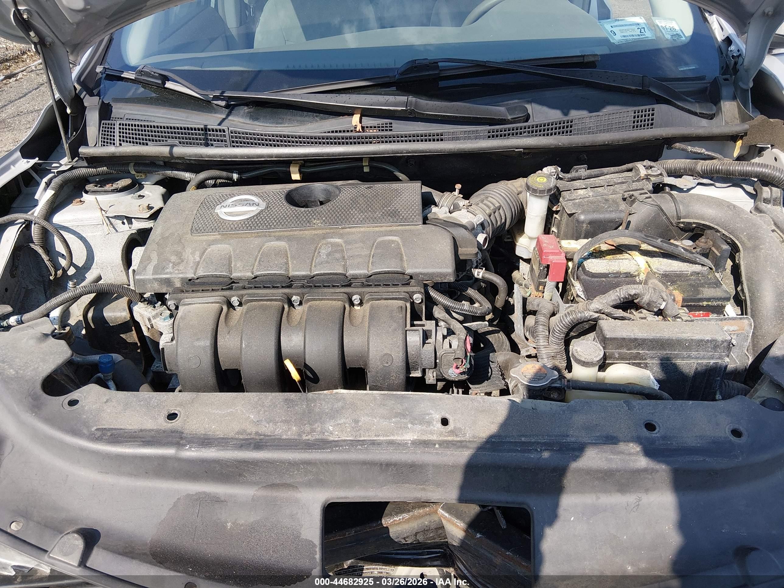 2013 Nissan Sentra Sv Silver vin: 3N1AB7AP3DL666946