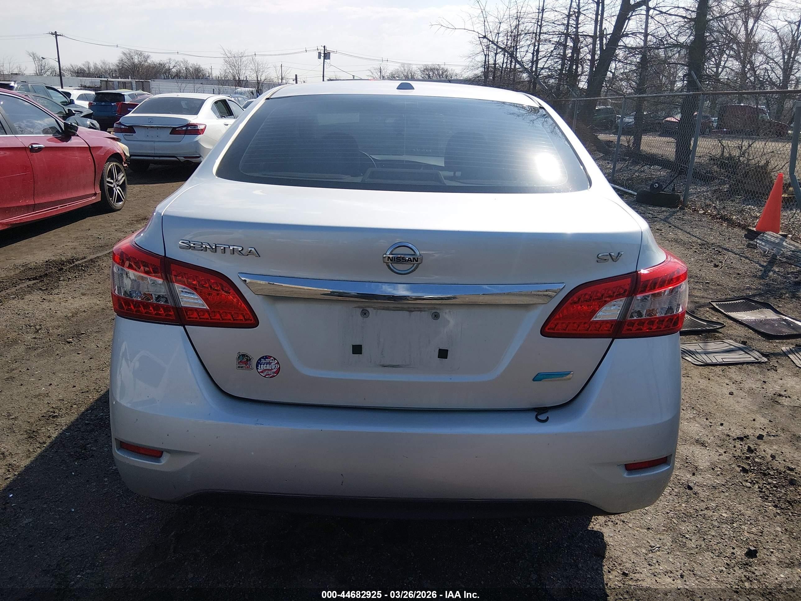2013 Nissan Sentra Sv Silver vin: 3N1AB7AP3DL666946