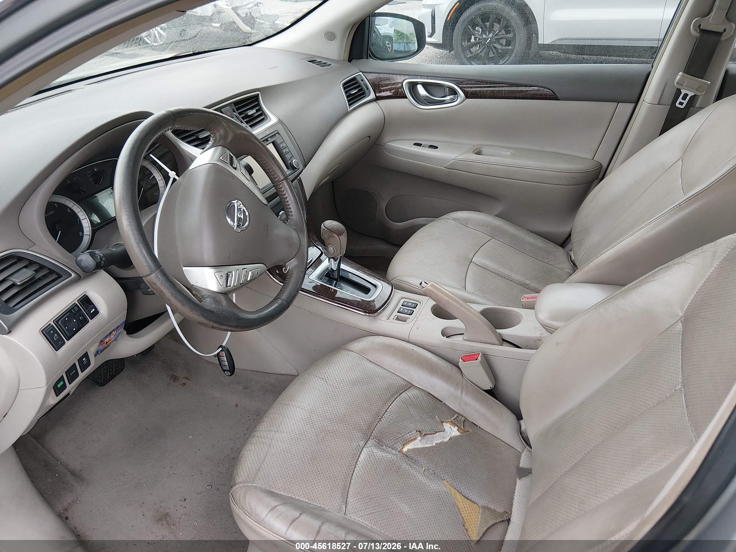 2013 Nissan Sentra Sl Gray vin: 3N1AB7AP3DL667871