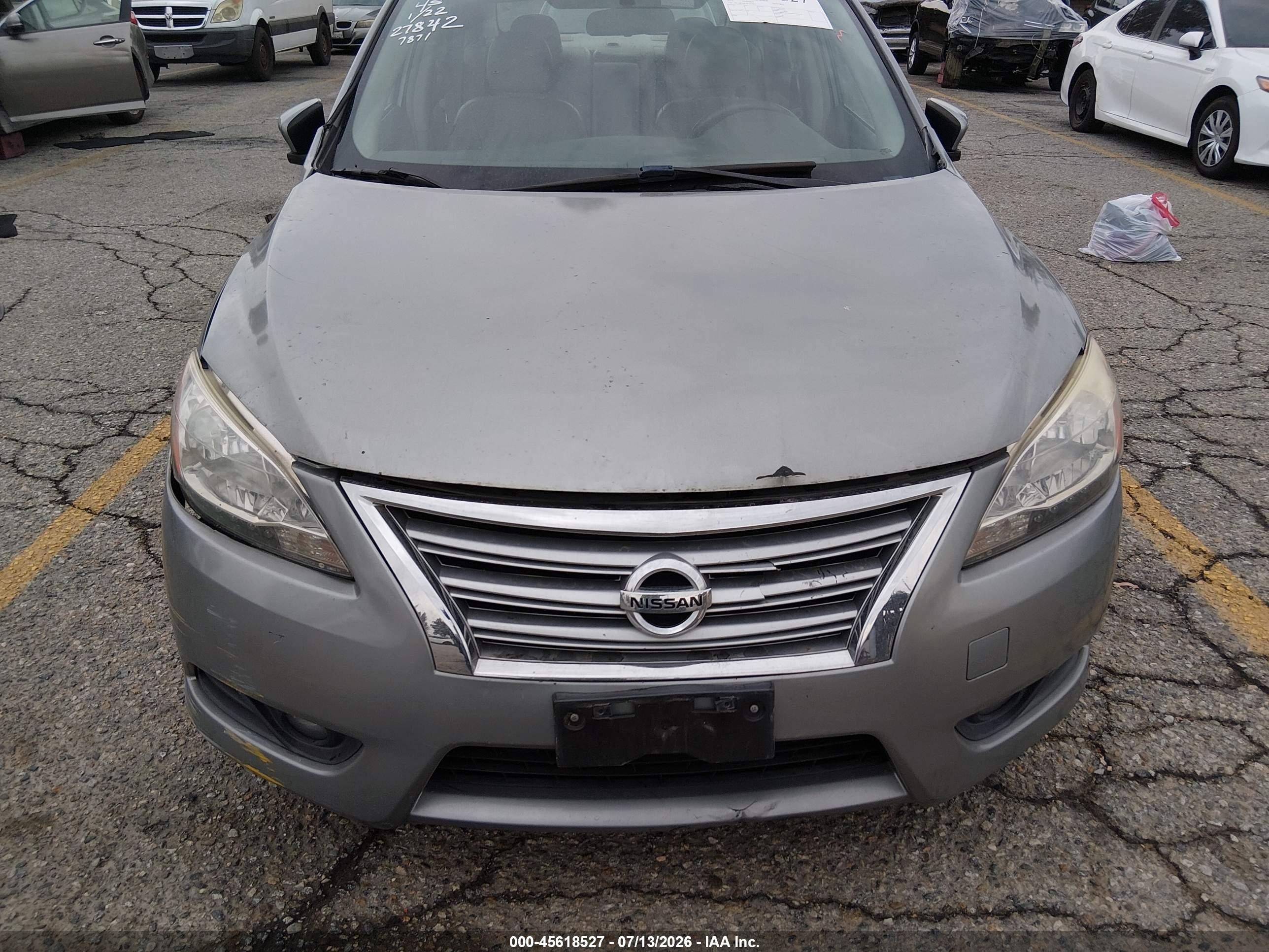 2013 Nissan Sentra Sl Gray vin: 3N1AB7AP3DL667871