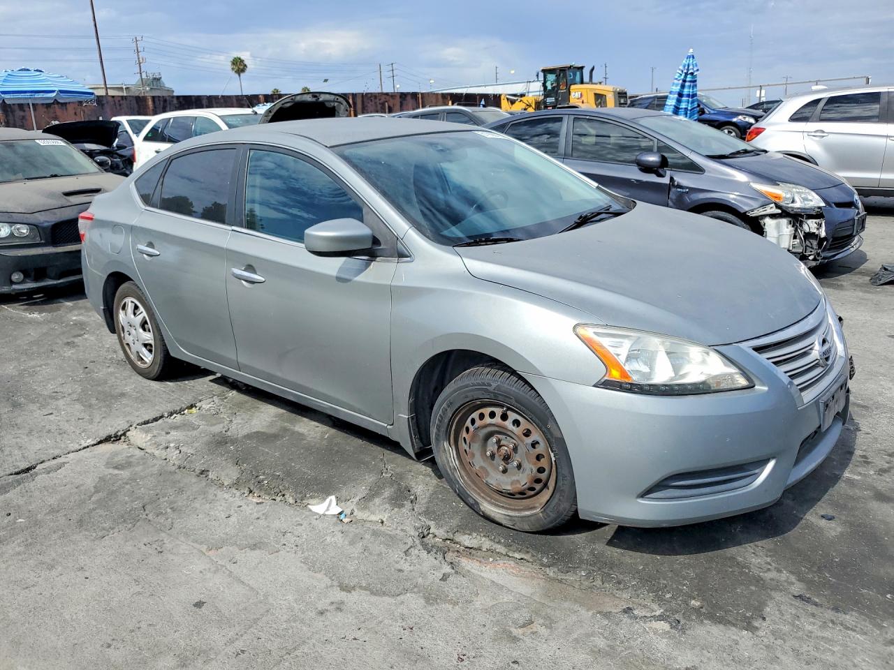 2013 Nissan Sentra S Серебряный vin: 3N1AB7AP3DL671130